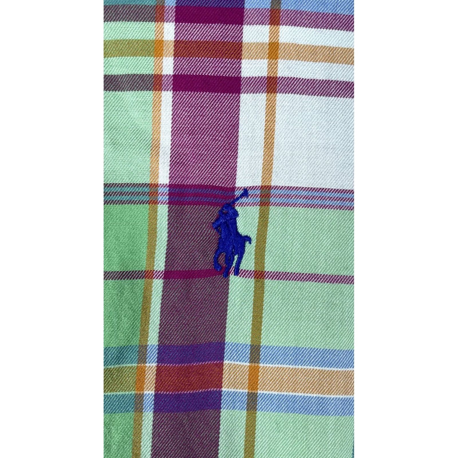 Ralph Lauren Ralph Lauren Shirt Mens Medium Green Plaid Madras Button Down Classic Fit Pony Size US M / EU 48-50 / 2 - 2 Thumbnail
