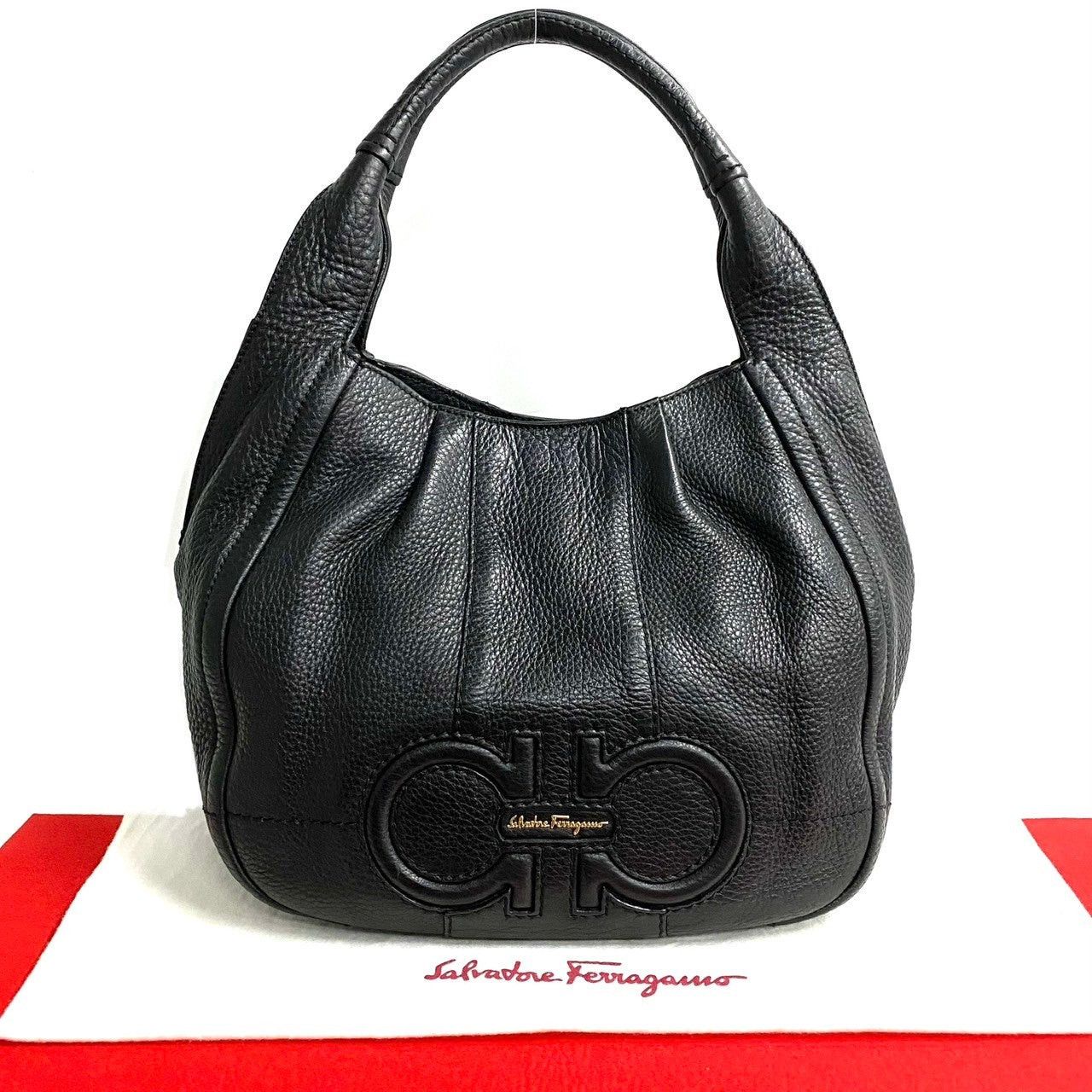 Salvatore Ferragamo Salvatore Ferragamo Handbag Black Leather Size ONE SIZE - 1 Thumbnail