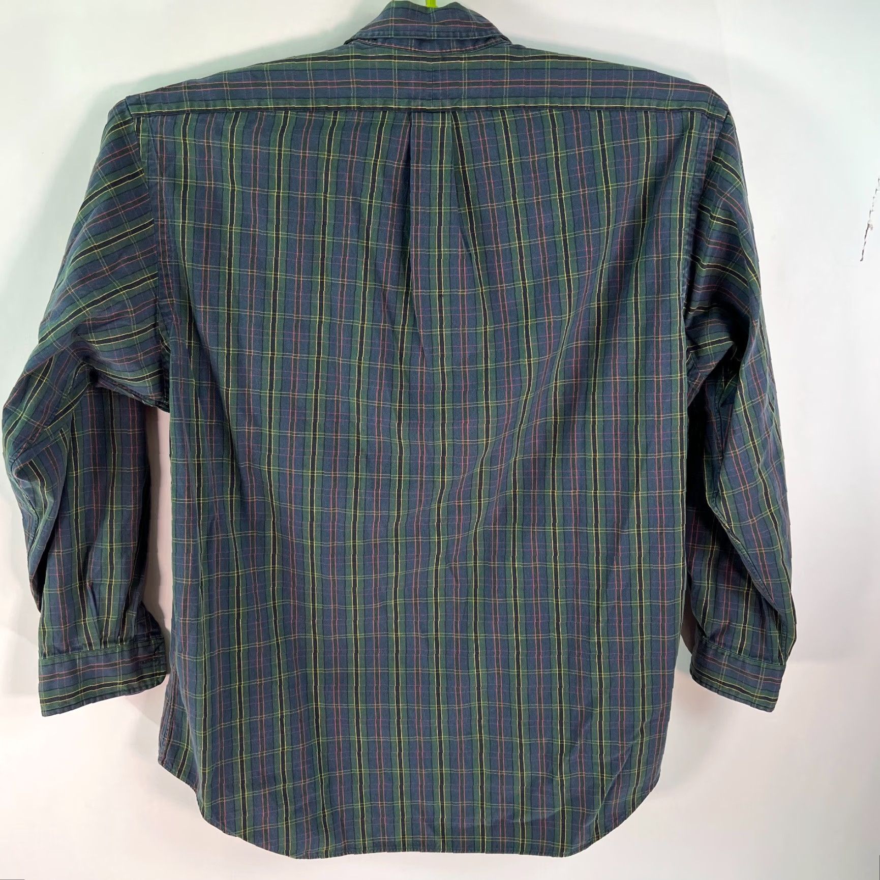 Ralph Lauren VINTAGE Ralph Lauren Men's Plaid Long Sleeve Casual Button-Down Shirt Blue Large Size US L / EU 52-54 / 3 - 2 Thumbnail