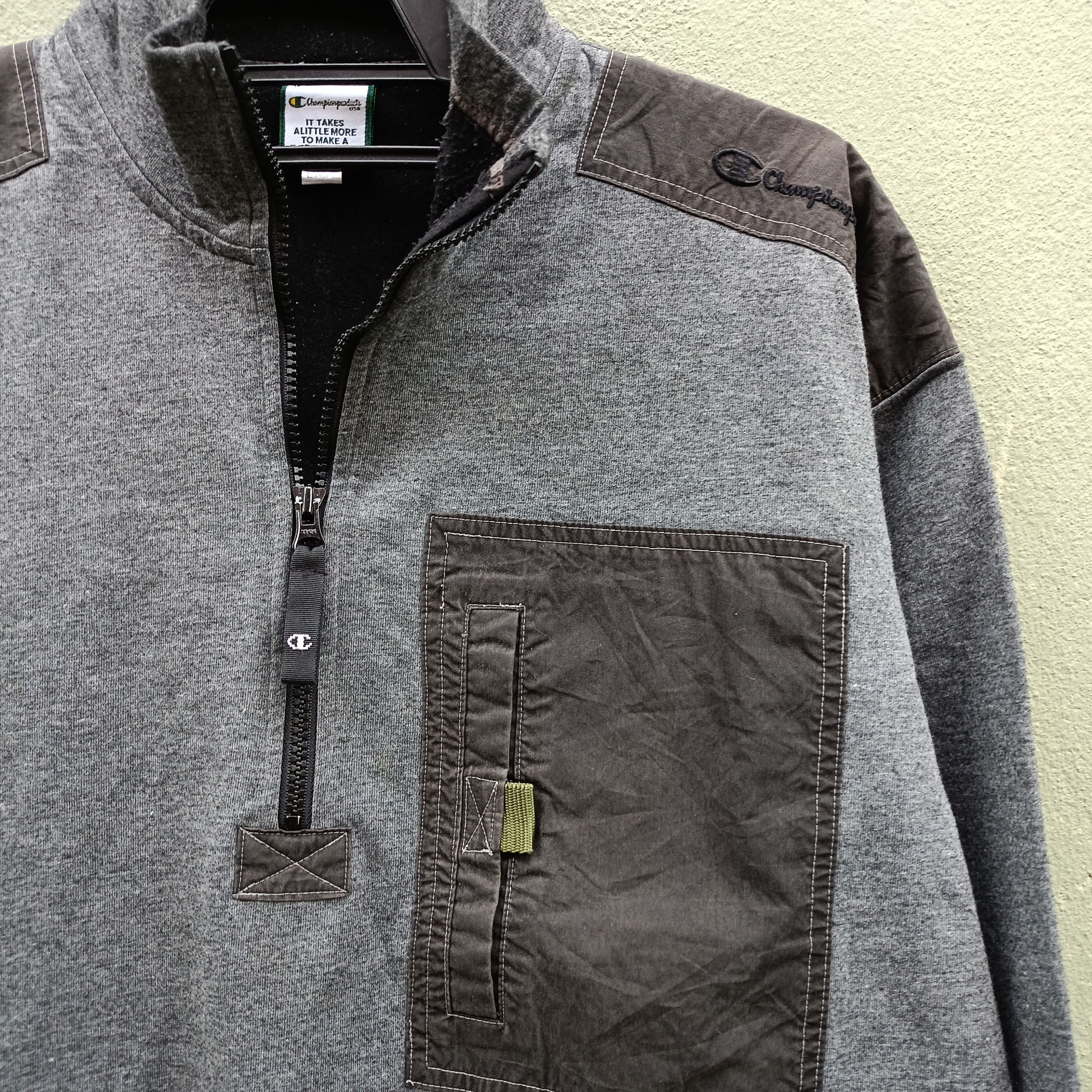 Japanese Brand Champion Half Zipper Sweater Size US L / EU 52-54 / 3 - 12 Thumbnail