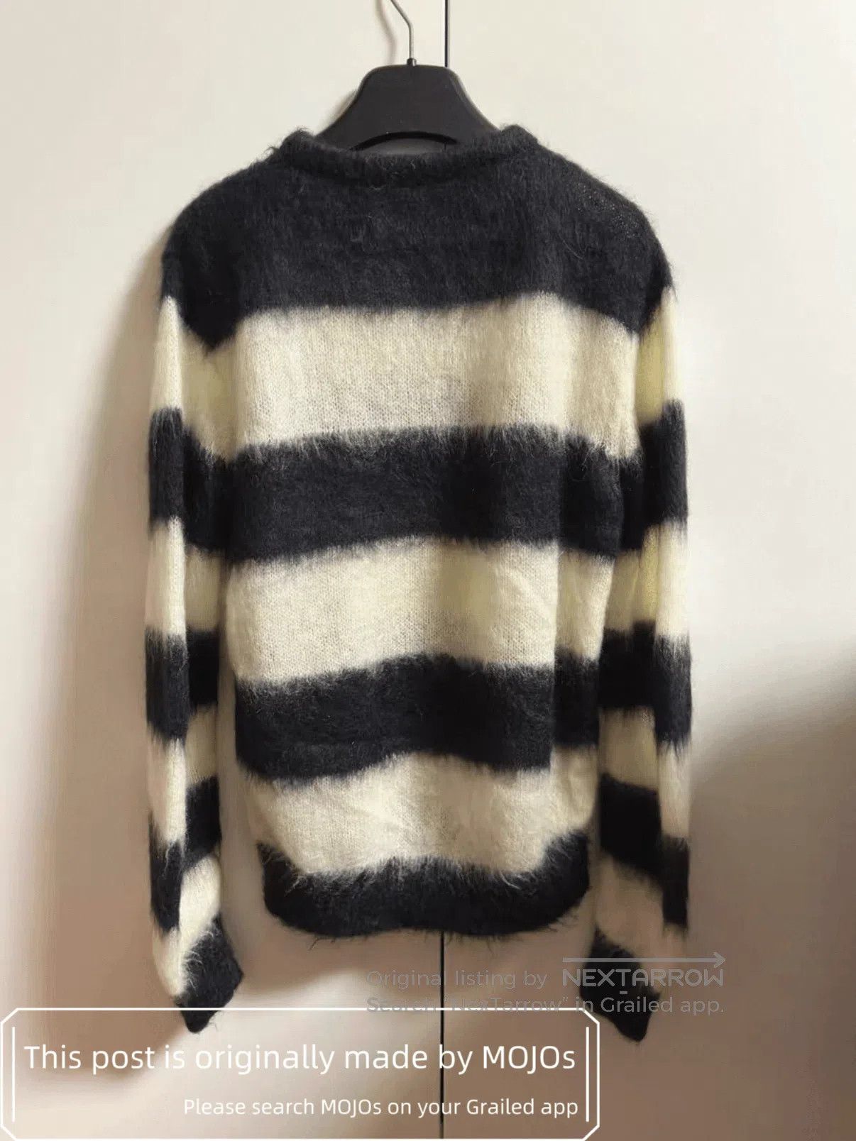 Saint Laurent Paris Saint Laurent Paris Mohair Black & White Knitwear mojos55. Size US S / EU 44-46 / 1 - 3 Thumbnail