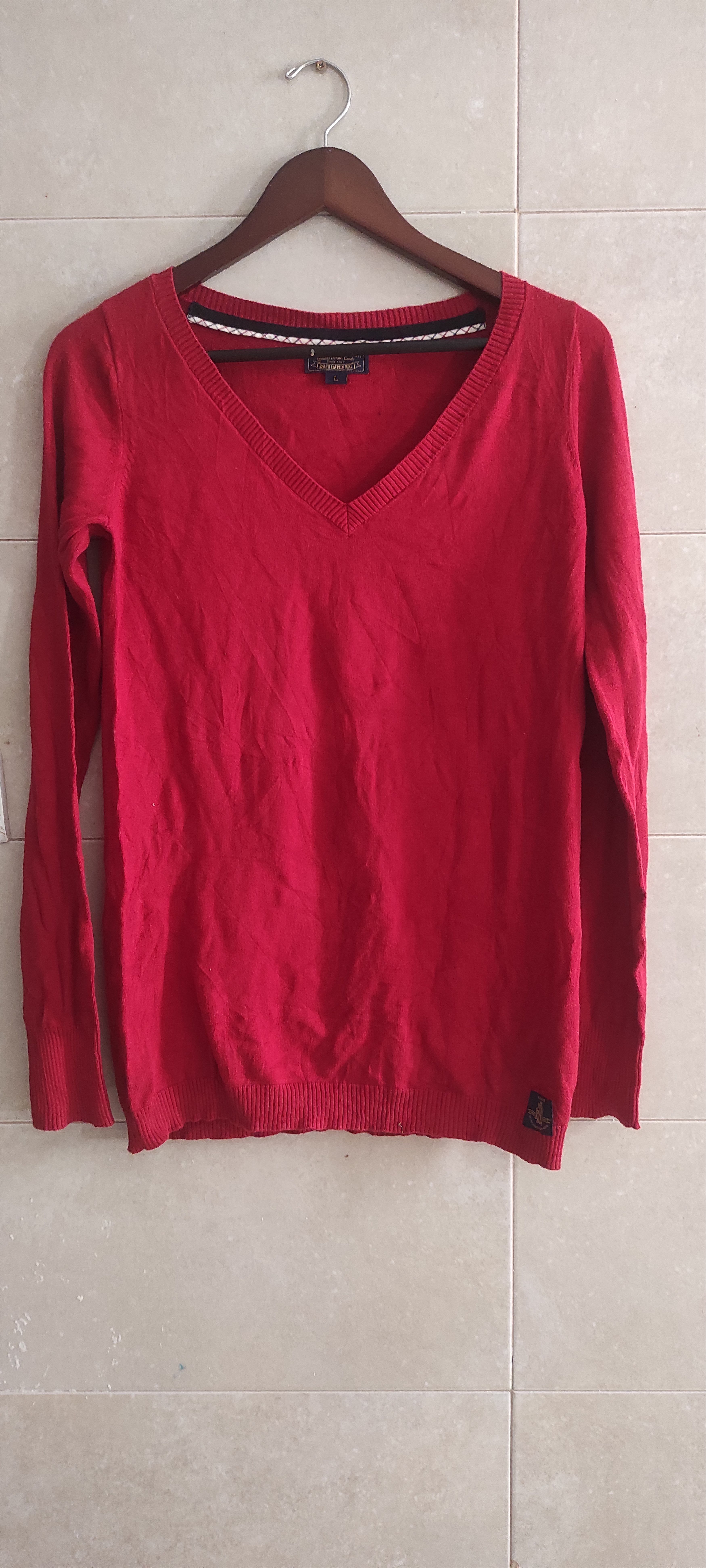 Polo Ralph Lauren Polo Ralph Lauren Cotton sweater Slim Fit V Neck Size US L / EU 52-54 / 3 - 3 Thumbnail