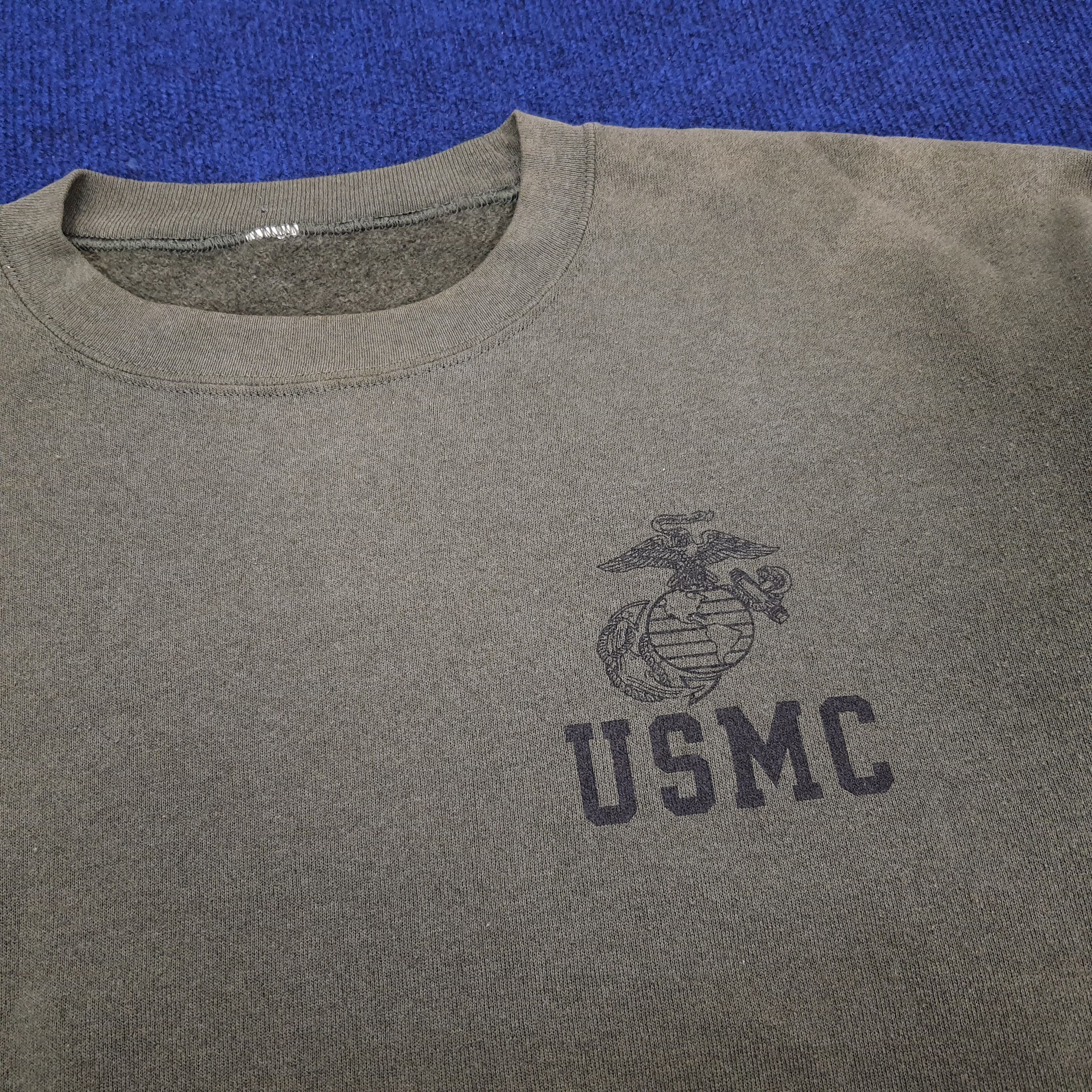 Vintage Vintage USMC Military Style Sweat Shirt Size US L / EU 52-54 / 3 - 2 Thumbnail
