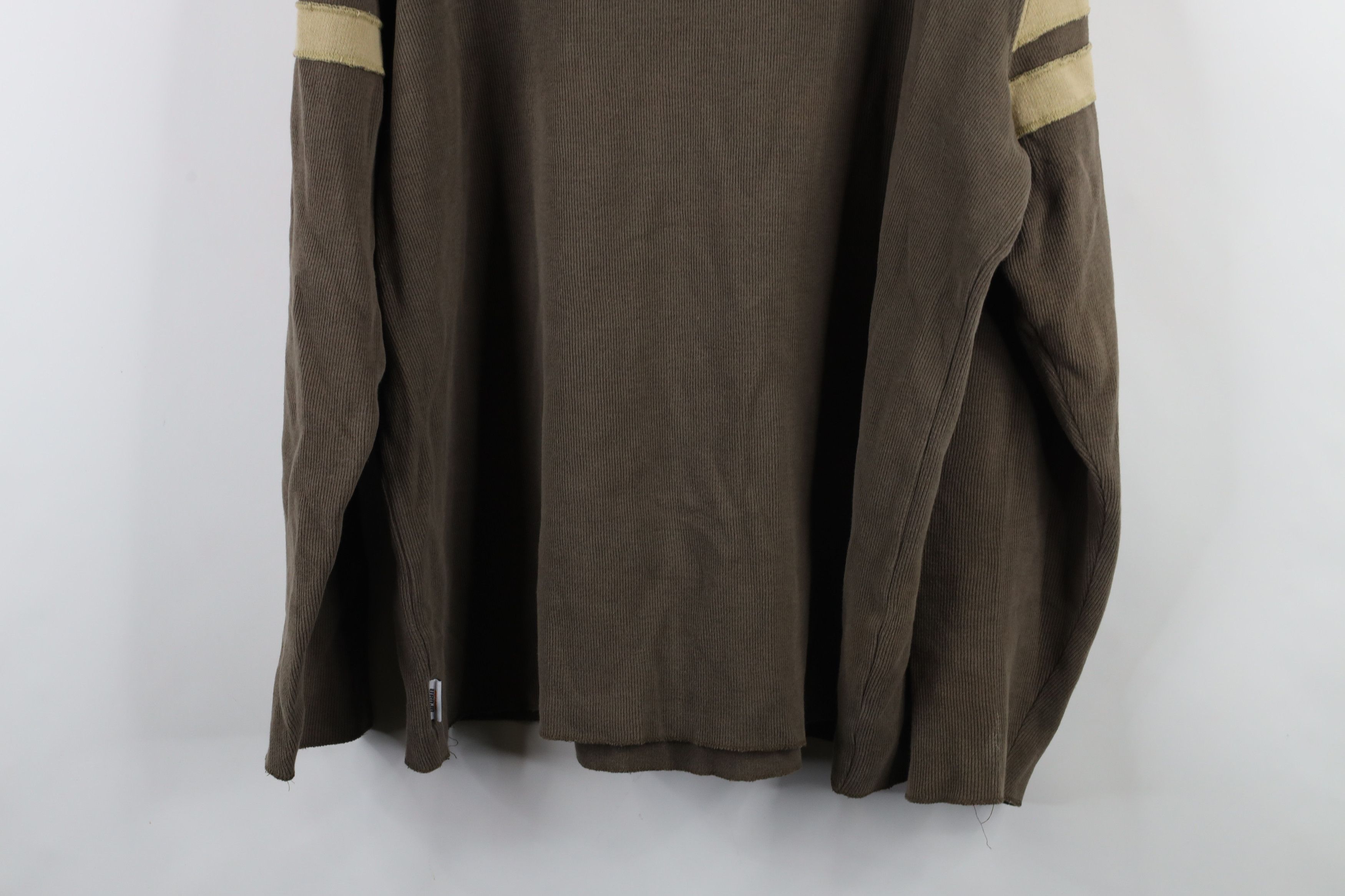 Vintage Vintage 90s Streetwear Block Ribbed Knit Long Sleeve T-Shirt Size US L / EU 52-54 / 3 - 15 Thumbnail