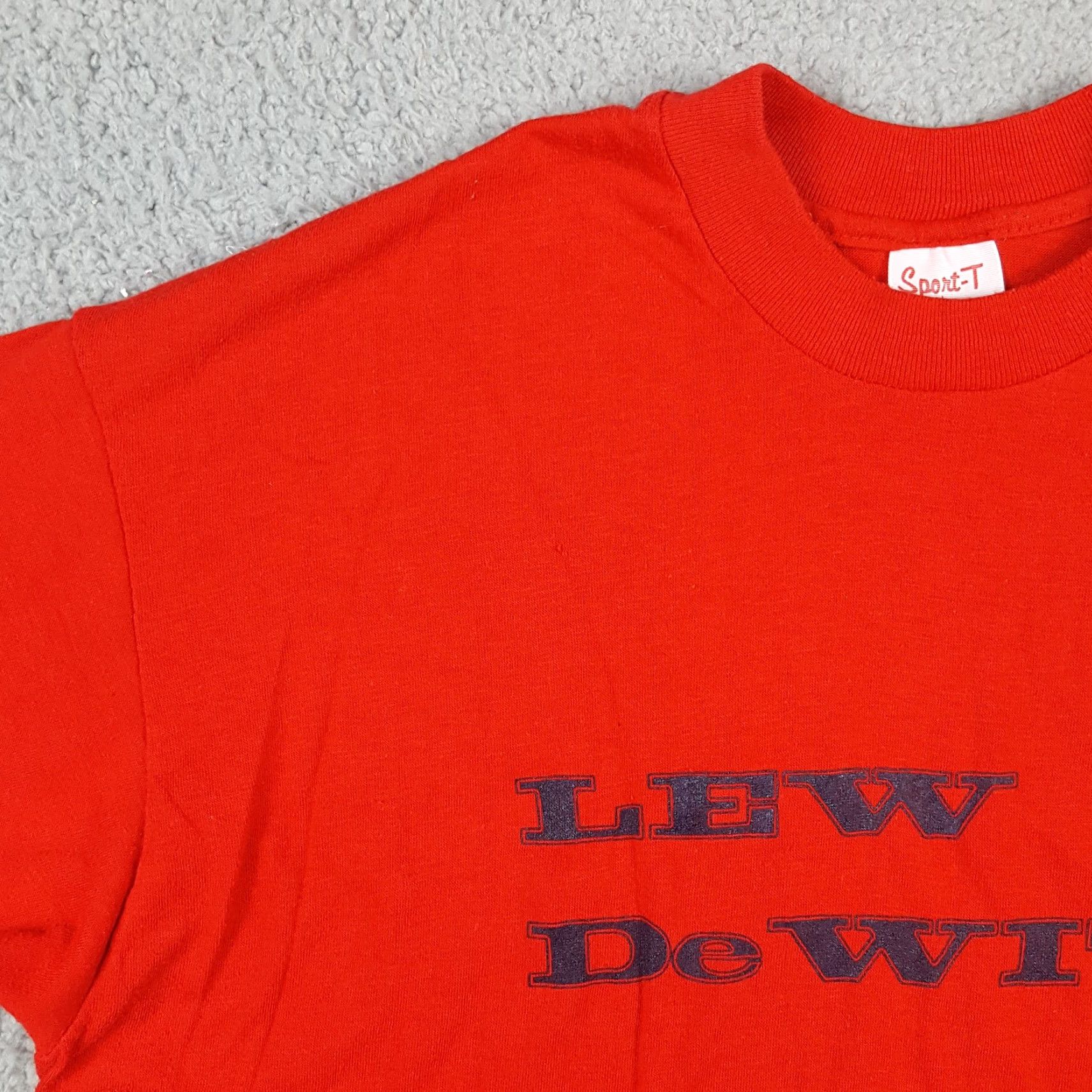 Vintage Vintage 80s Lew DeWitt Country Music T-Shirt Mens Medium Red Cotton Western Tour USA Size US M / EU 48-50 / 2 - 5 Thumbnail