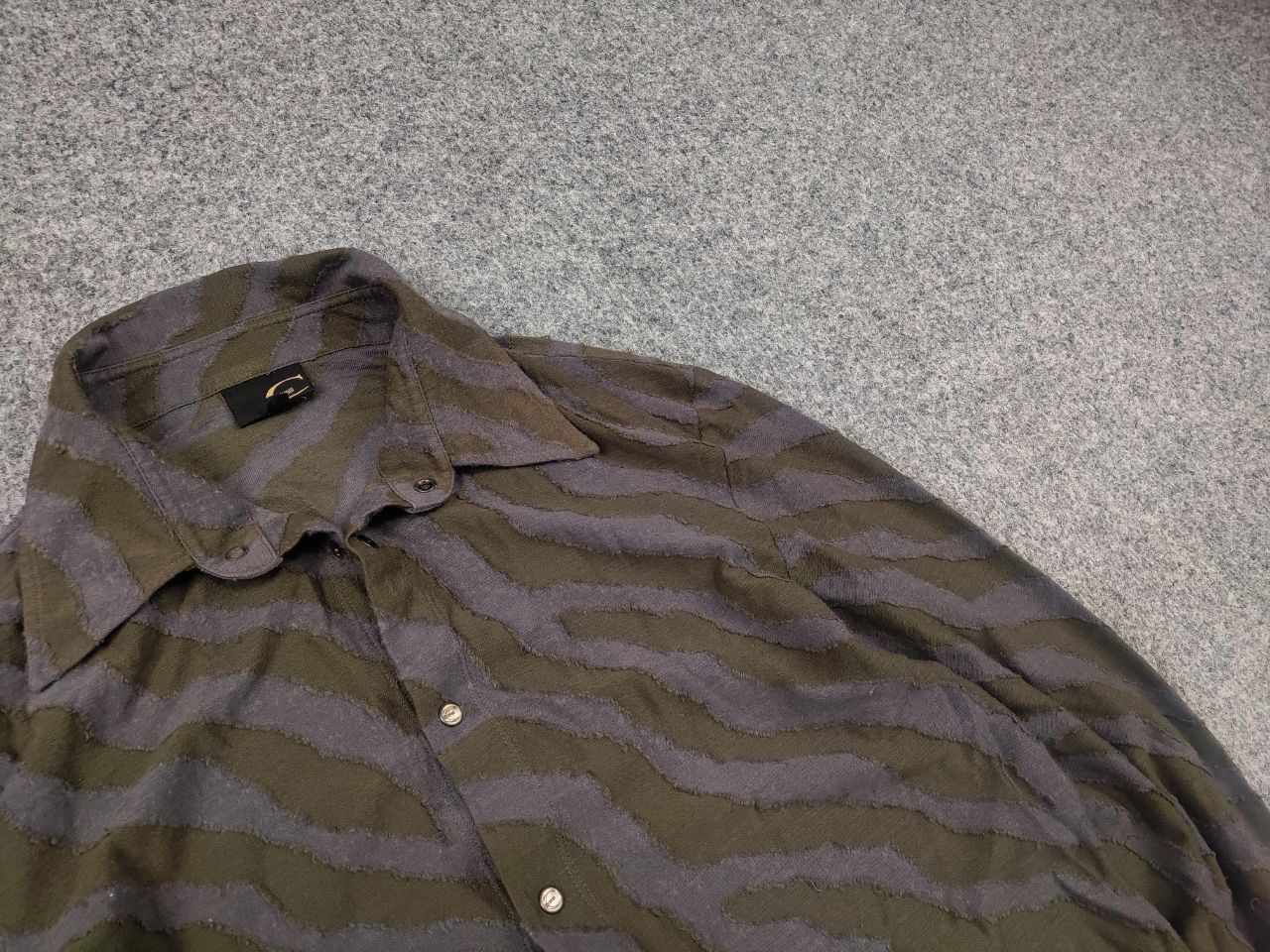 Roberto Cavalli Vintage Just Cavalli Design Textured zebra Long sleeve Shirt Size US M / EU 48-50 / 2 - 5 Thumbnail