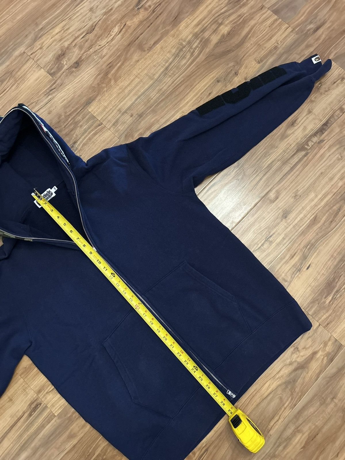 Bape Bape Navy/Green Camo Detachable Shark Full Zip Hoodie Size US XXL / EU 58 / 5 - 12 Thumbnail