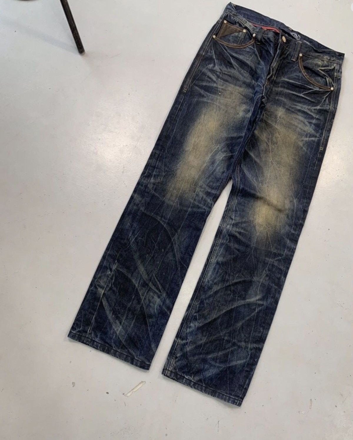 Japanese Brand Vintage crazy japanese denim Size US 32 / EU 48 - 2 Thumbnail