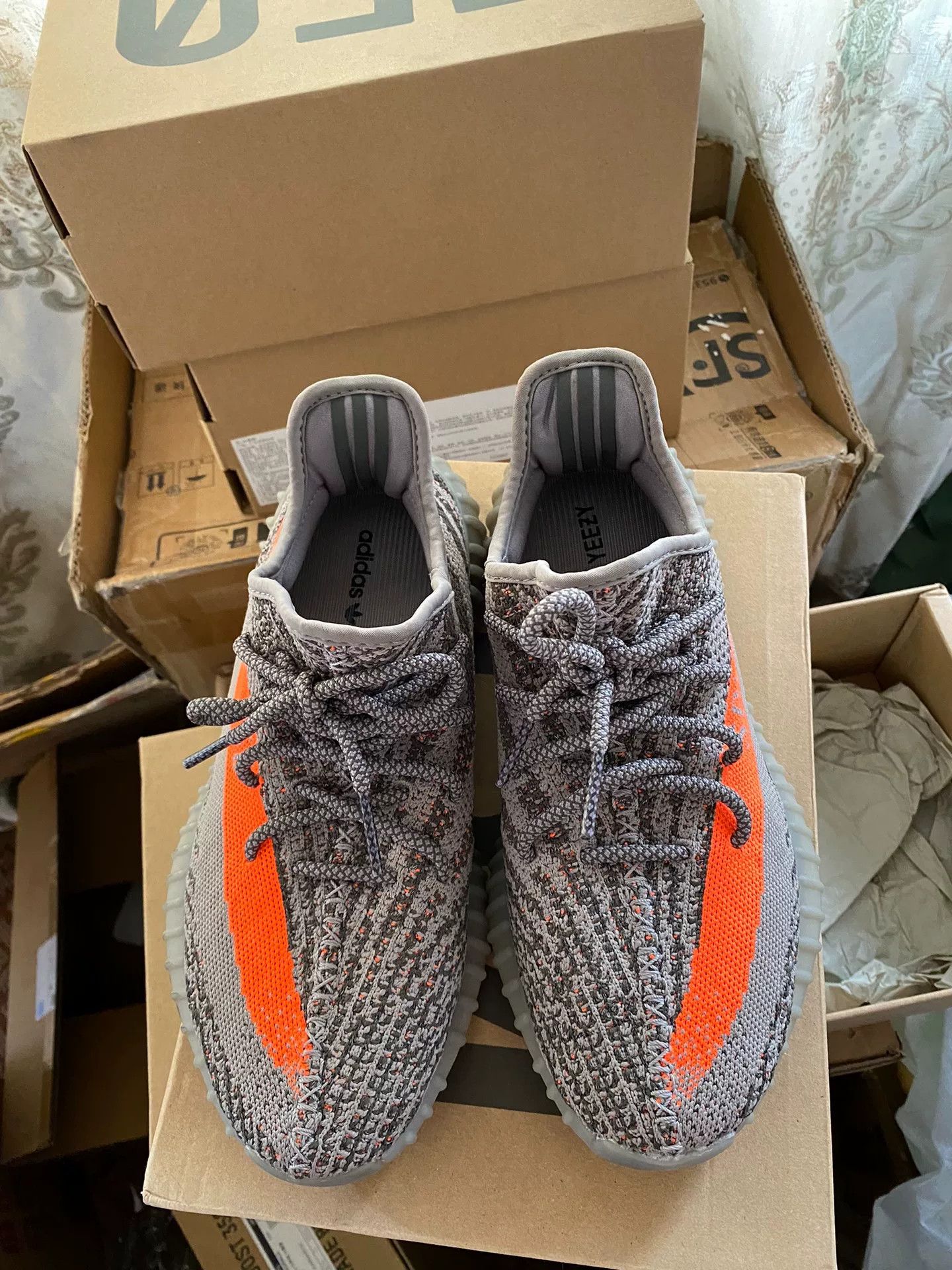 Adidas Adidas YEEZY350 Gray Lowtop Sneakers 42 Men Size US 9 / EU 42 - 1 Thumbnail