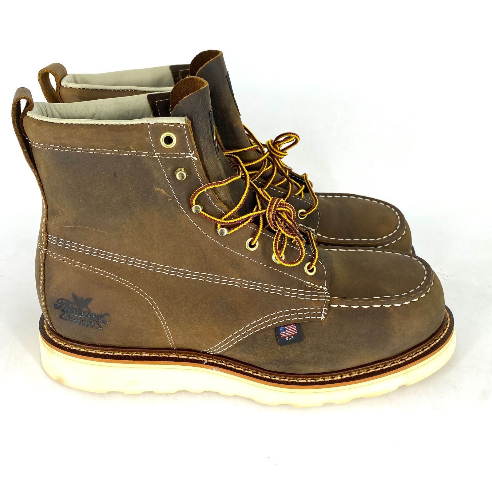 Thorogood THOROGOOD MENS MAXWEAR STEEL TOE BOOTS BROWN HORSE SIZE 11-D Size US 11 / EU 44 - 1 Thumbnail