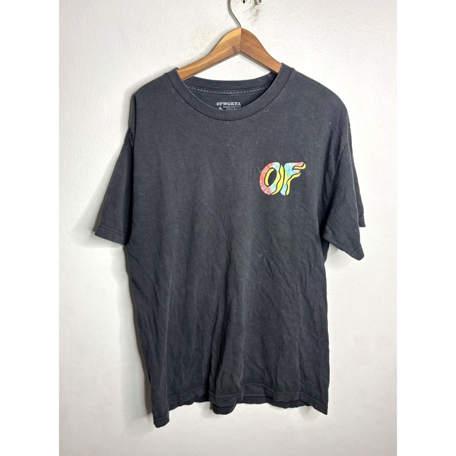 Vintage OFWGKTA Shirt Mens L Black OF Logo Graphic Tee Streetwear Tie Dye 90s Music Size US L / EU 52-54 / 3 - 4 Thumbnail