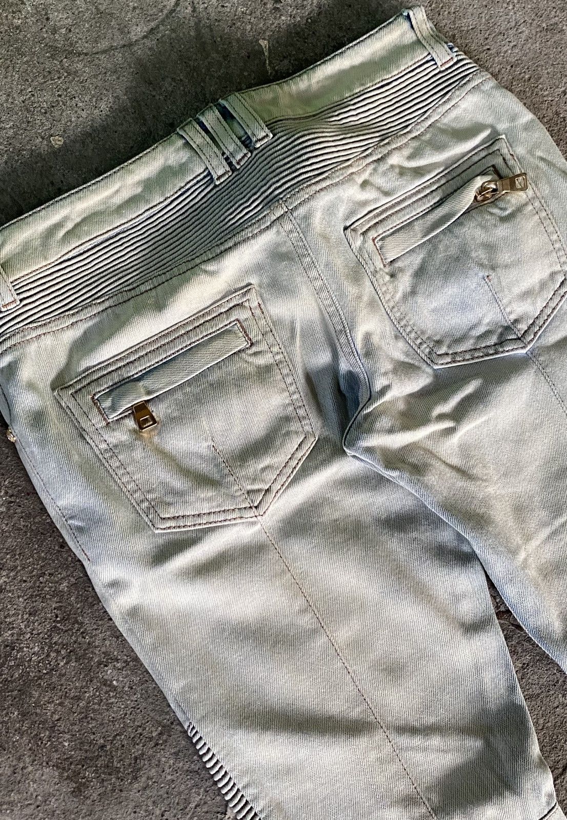 Balmain Balmain - Ankle Zip Biker Jeans Size US 30 / EU 46 - 8 Thumbnail