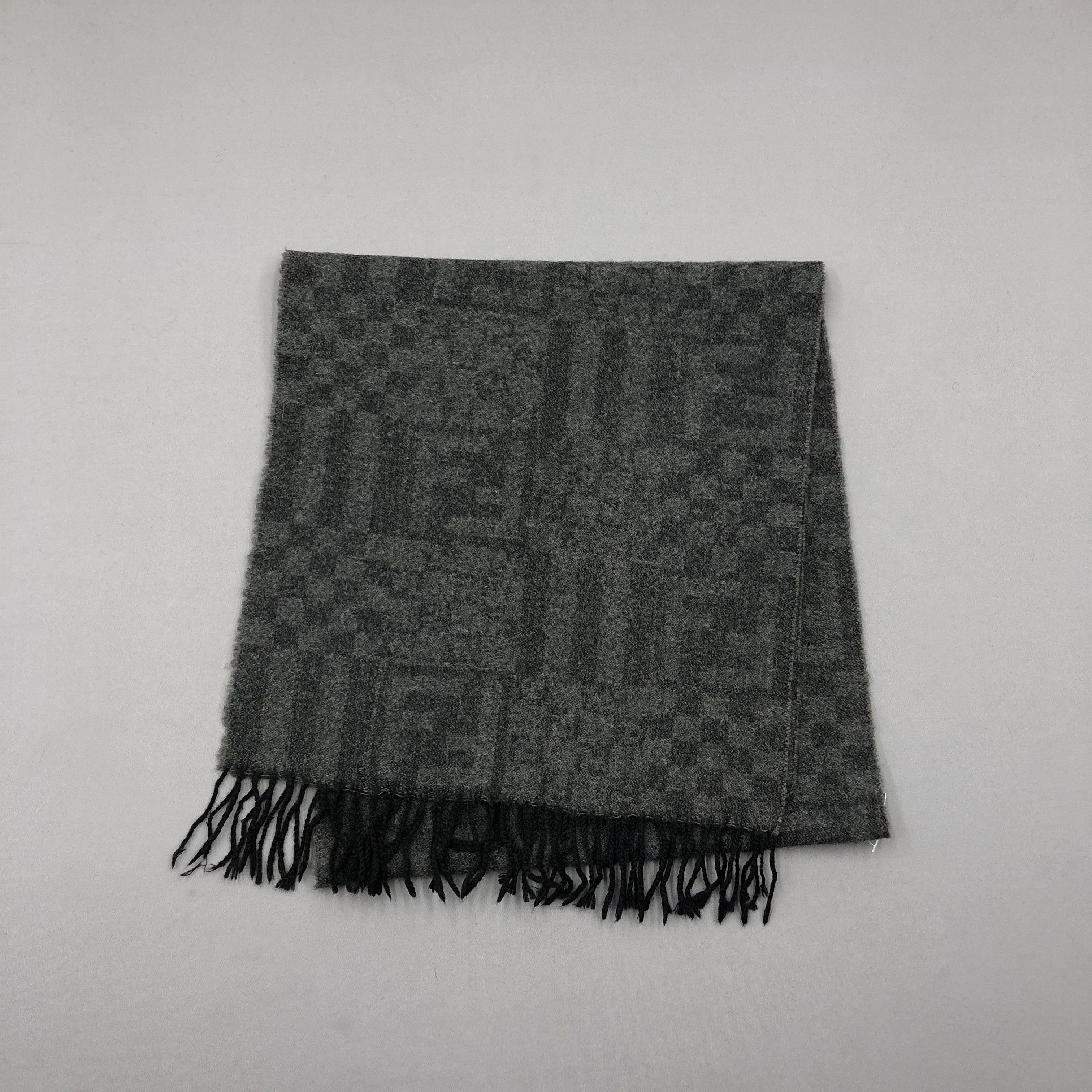 Fendi Vintage Fendi Scarf Fendi Zucca FF Monogram Wool Scarves Size ONE SIZE - 3 Thumbnail