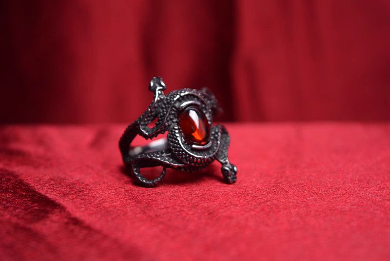 Jewelry Snake Rare Jewelry Rings Open Size Chrome Ring (Size 7-13) Size ONE SIZE - 2 Thumbnail