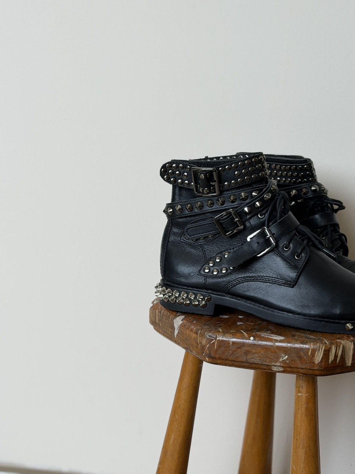 Yves Saint Laurent YvesSaintLaurent Luxury Biker Goth Archive Boots Size US 6 / IT 36 - 3 Thumbnail
