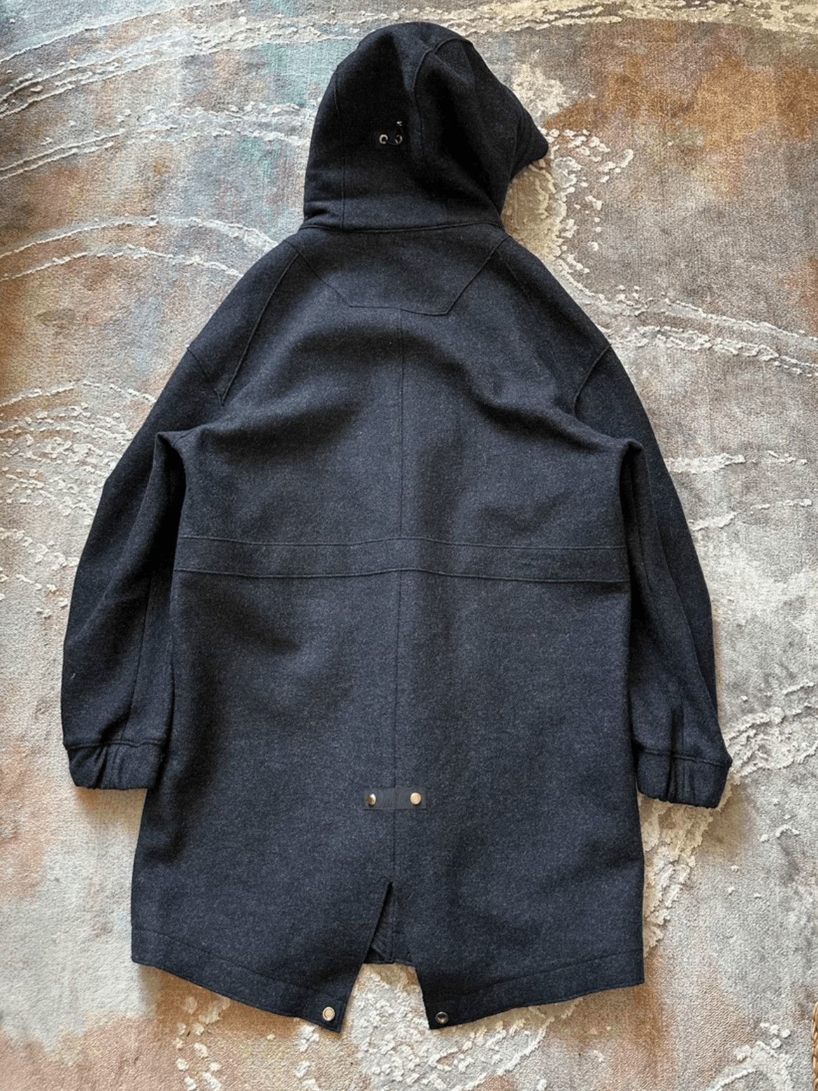 Undercover Sz 4 Undercover Black Hooded Wool Coat Mojos916907 Size US XL / EU 56 / 4 - 6 Thumbnail