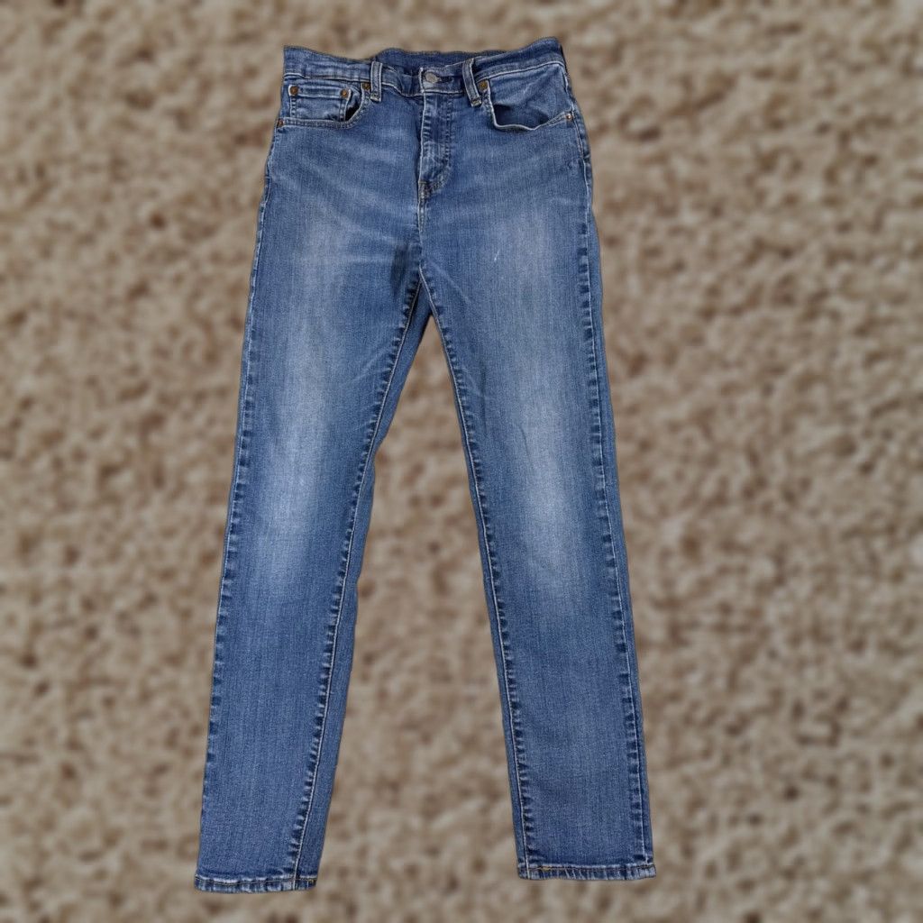 Levi's Levi's 512 Jeans Regular Denim Blue 31x27 Distressed Stretch 5-Pocket Cotton Jeans Men Size US 31 - 1 Thumbnail