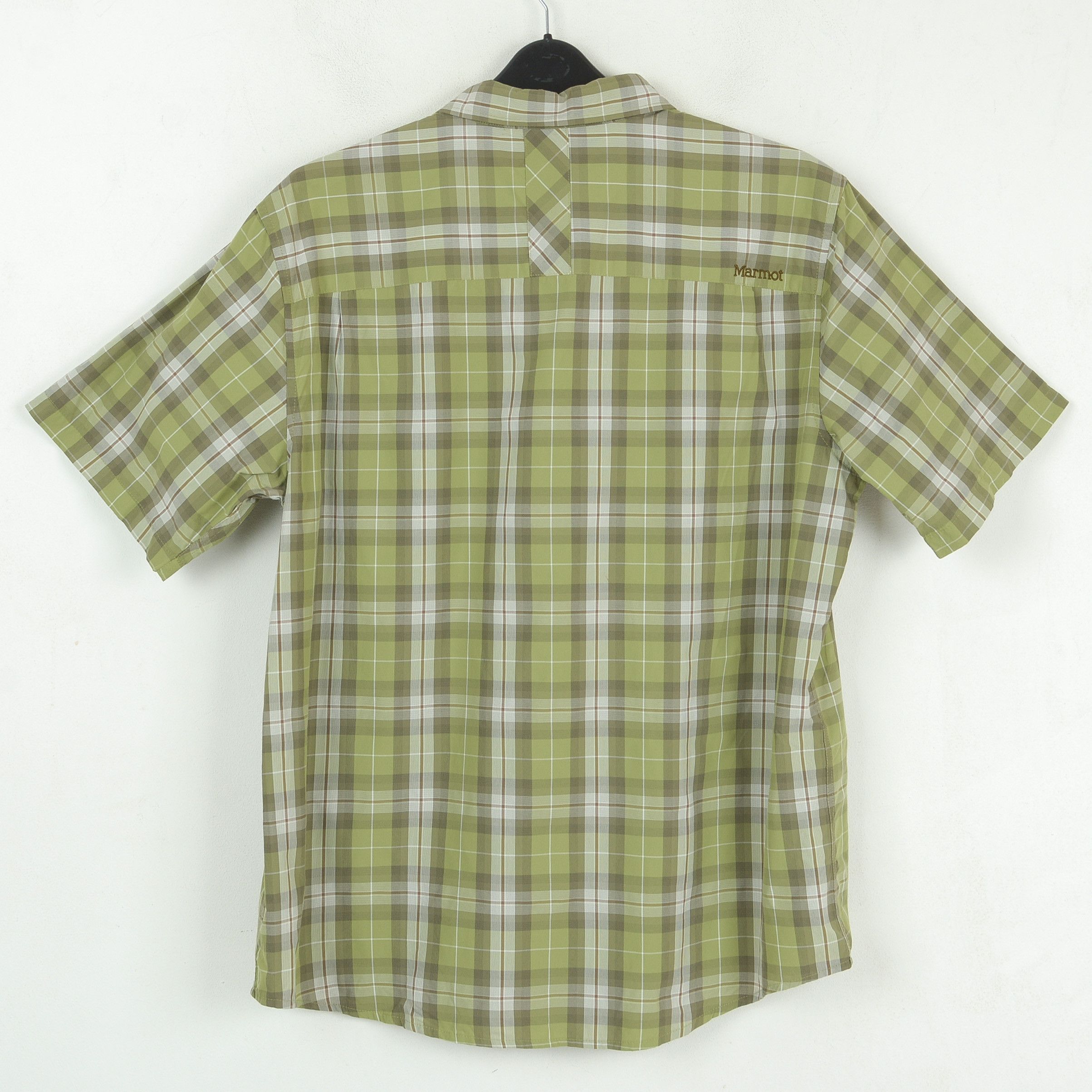 Marmot Men Short Sleeve Summer Shirt Check Casual Tartan Button Up Size US XL / EU 56 / 4 - 4 Thumbnail