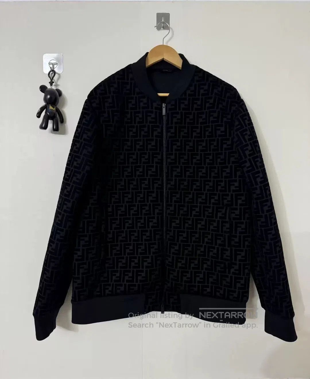 Fendi Fendi Flocked Logo Print Jacket. Size US L / EU 52-54 / 3 - 1 Thumbnail