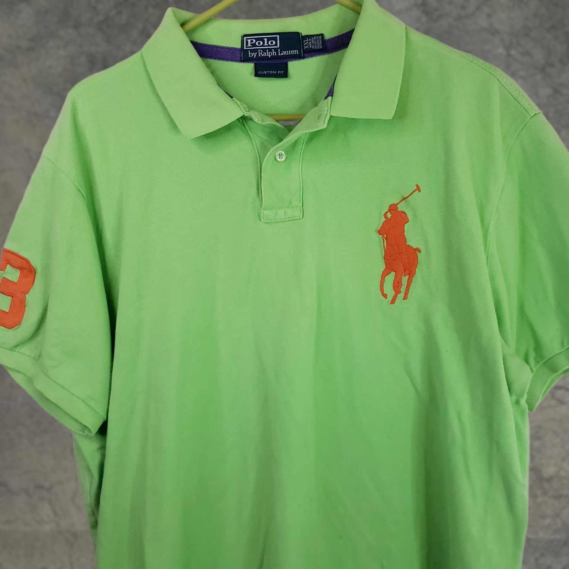 Polo Ralph Lauren Polo Ralph Lauren Big Pony Polo Shirt 2XL Green Regular Fit Short Sleeve Mens Size US XXL / EU 58 / 5 - 1 Thumbnail