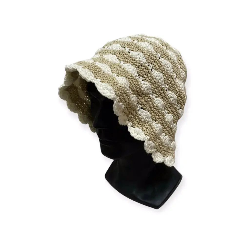 Japanese Brand Japanese Brand Knit Bucket Hat Size ONE SIZE - 1 Thumbnail