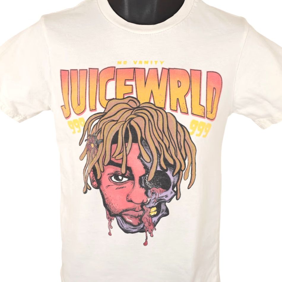 Vintage Juice WRLD T Shirt Mens Size Small White 999 No Vanity Rapper Streetwear Shirt Mens Small White Juice WRLD Size US S / EU 44-46 / 1 - 2 Thumbnail