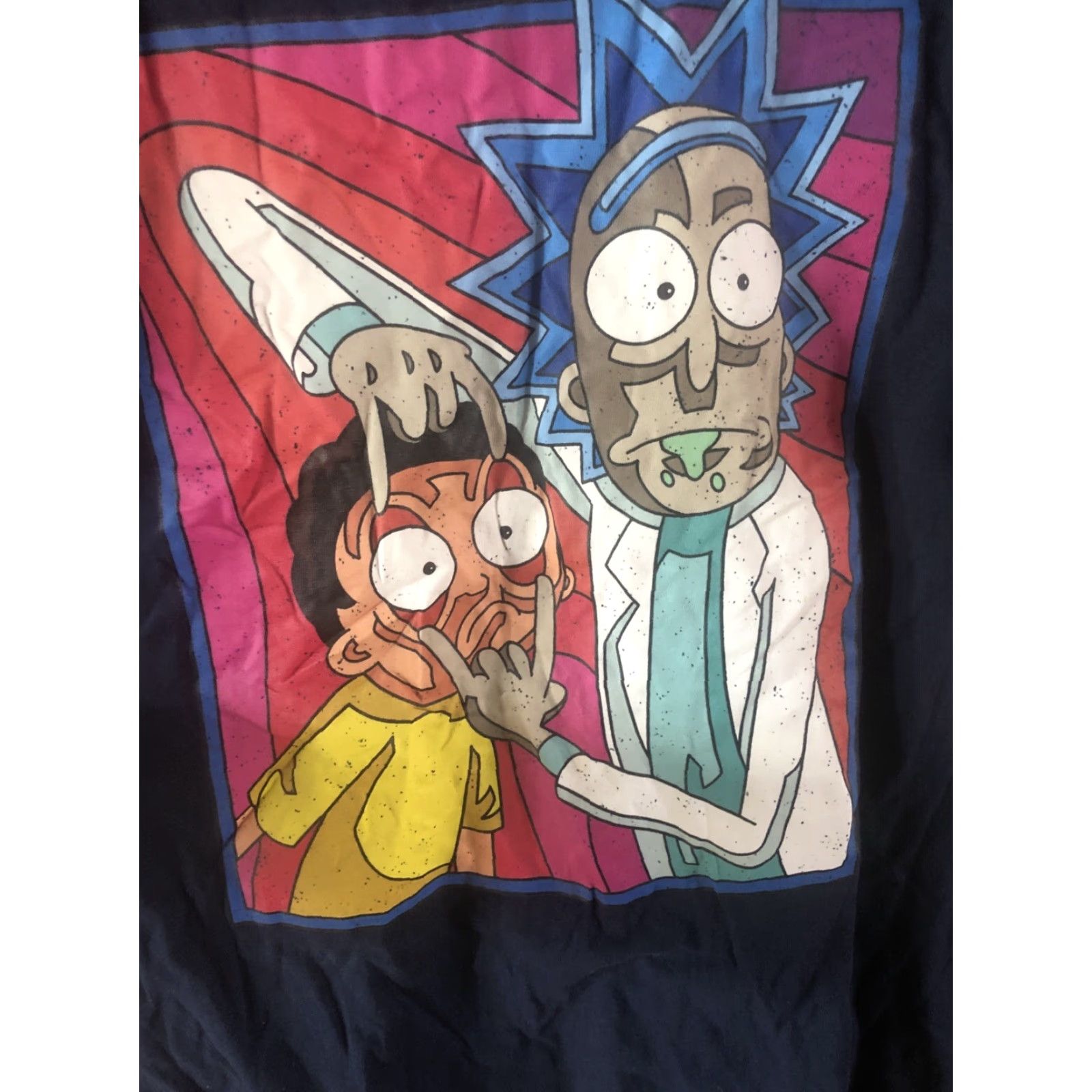 Vintage Rick And Morty Shirt Men’s L Black Short Sleeve Graphic Tee Cartoon Network Crew Neck Cotton Short Sleeve Logo Size US L / EU 52-54 / 3 - 3 Thumbnail