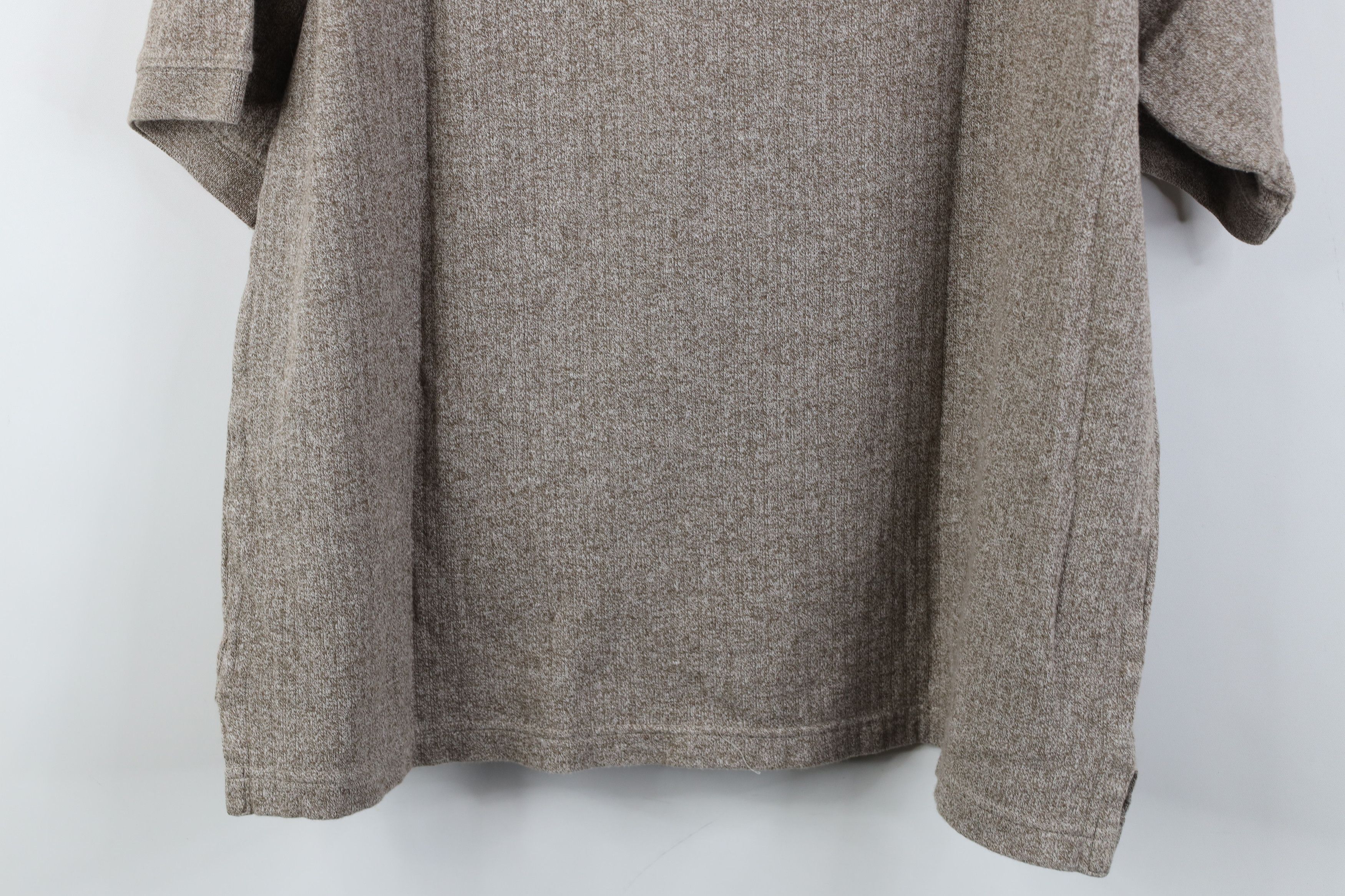Vintage Vintage 90s Streetwear Block Ribbed Knit Polo Earth Tone Size US L / EU 52-54 / 3 - 11 Thumbnail