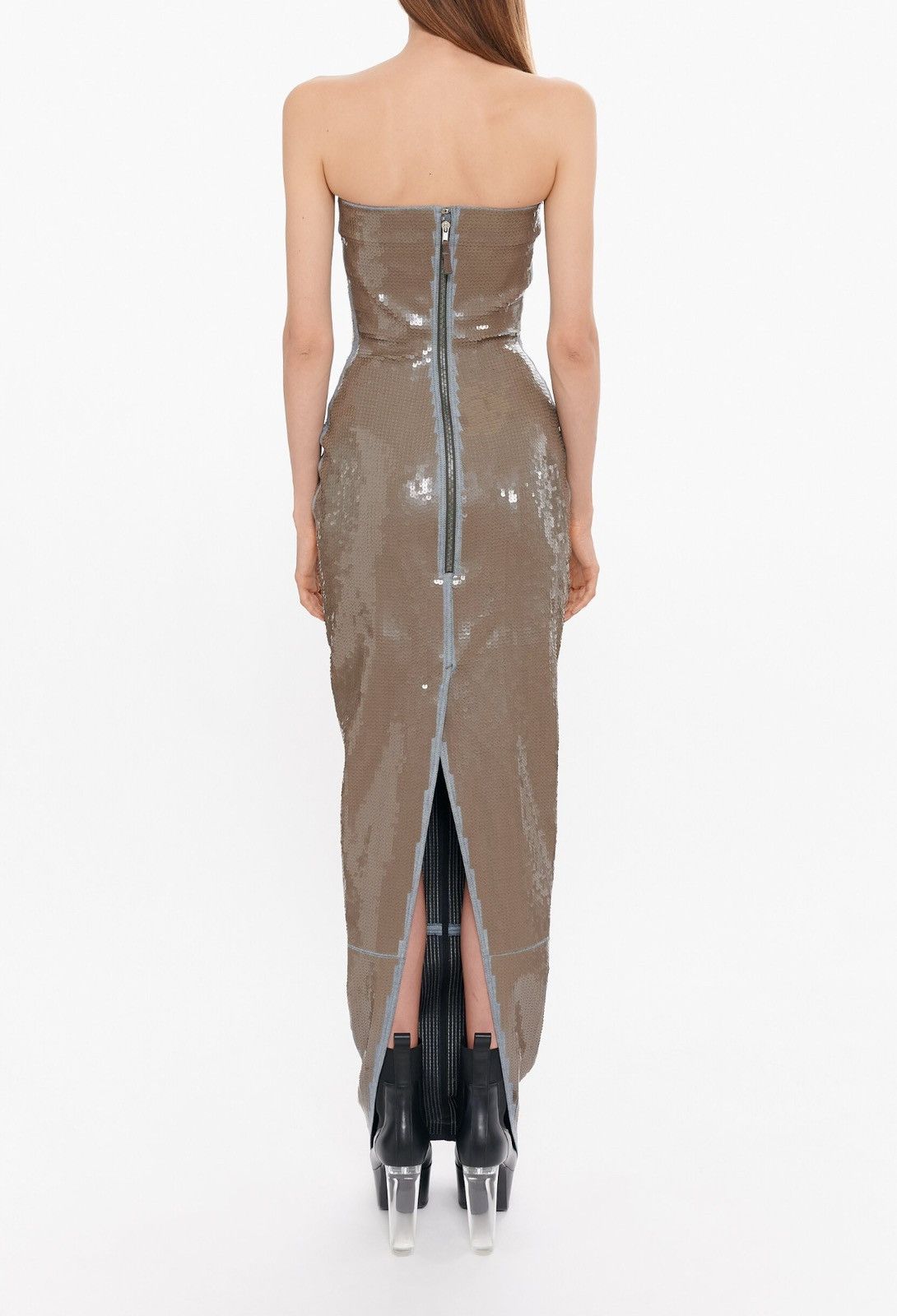 Rick Owens Last Size Rick Owens Strapless Denim Sequined Dress Size S / US 4 / IT 40 - 11 Thumbnail
