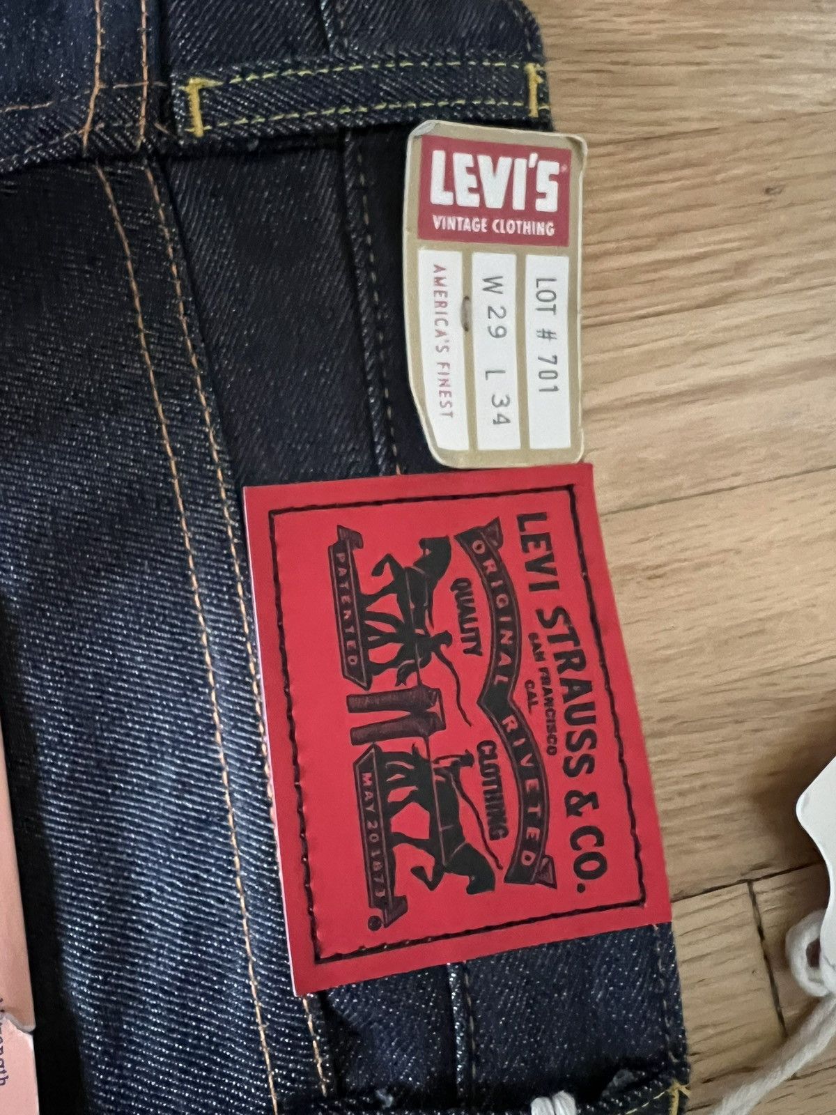 Levi's Women’s High Waisted Raw Denim from Japan Size 29" - 5 Thumbnail