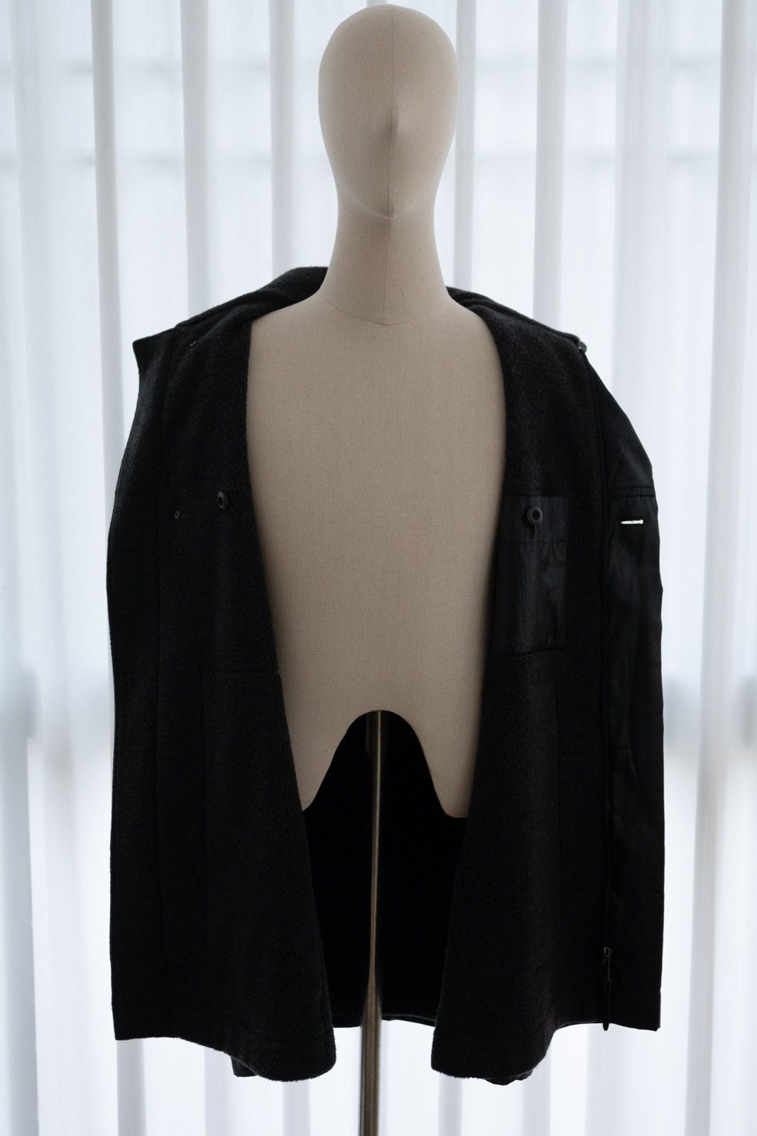 Issey Miyake 1980s Issey Miyake Permanente Faux Leather Jacket Size US XL / EU 56 / 4 - 8 Thumbnail