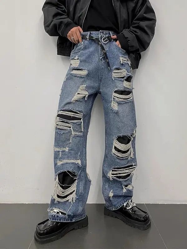 Vintage Retro punk denim pants Size US 32 / EU 48 - 1 Thumbnail