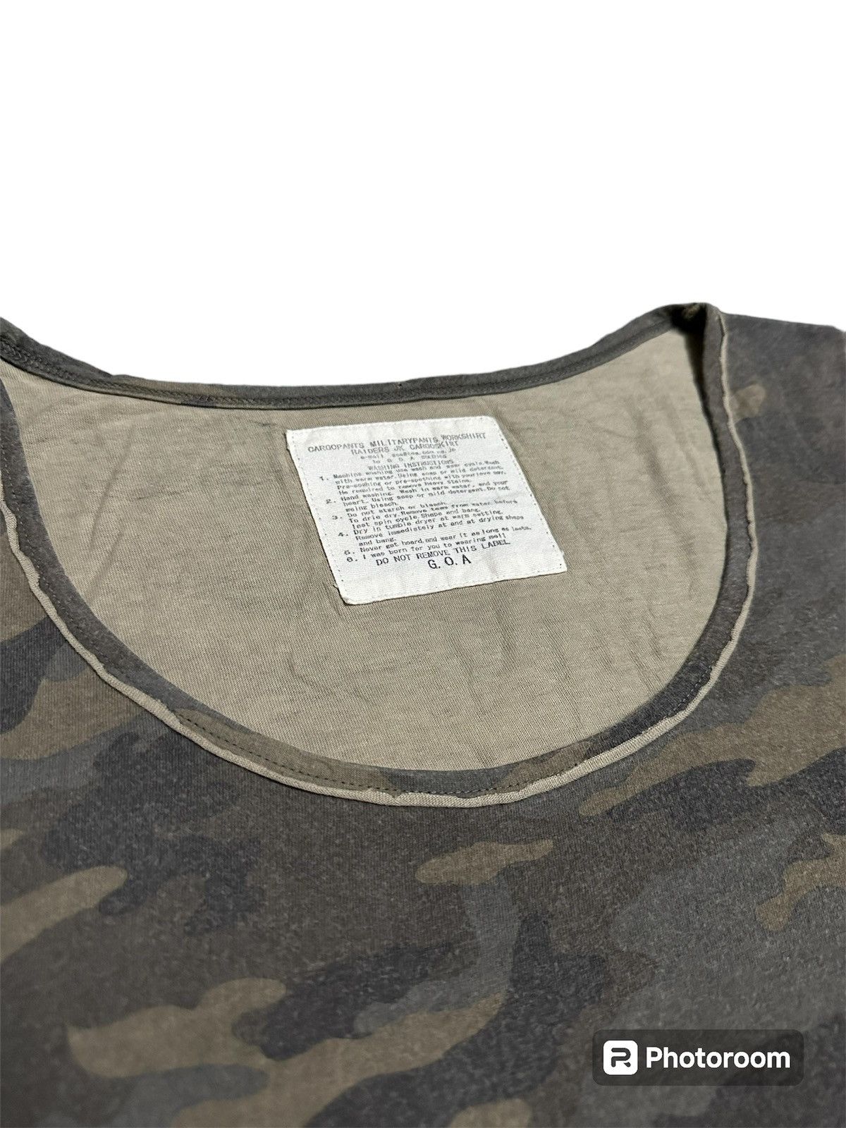 If Six Was Nine 2000s - G.O.A Camo Poem Shirt Size US S / EU 44-46 / 1 - 6 Thumbnail