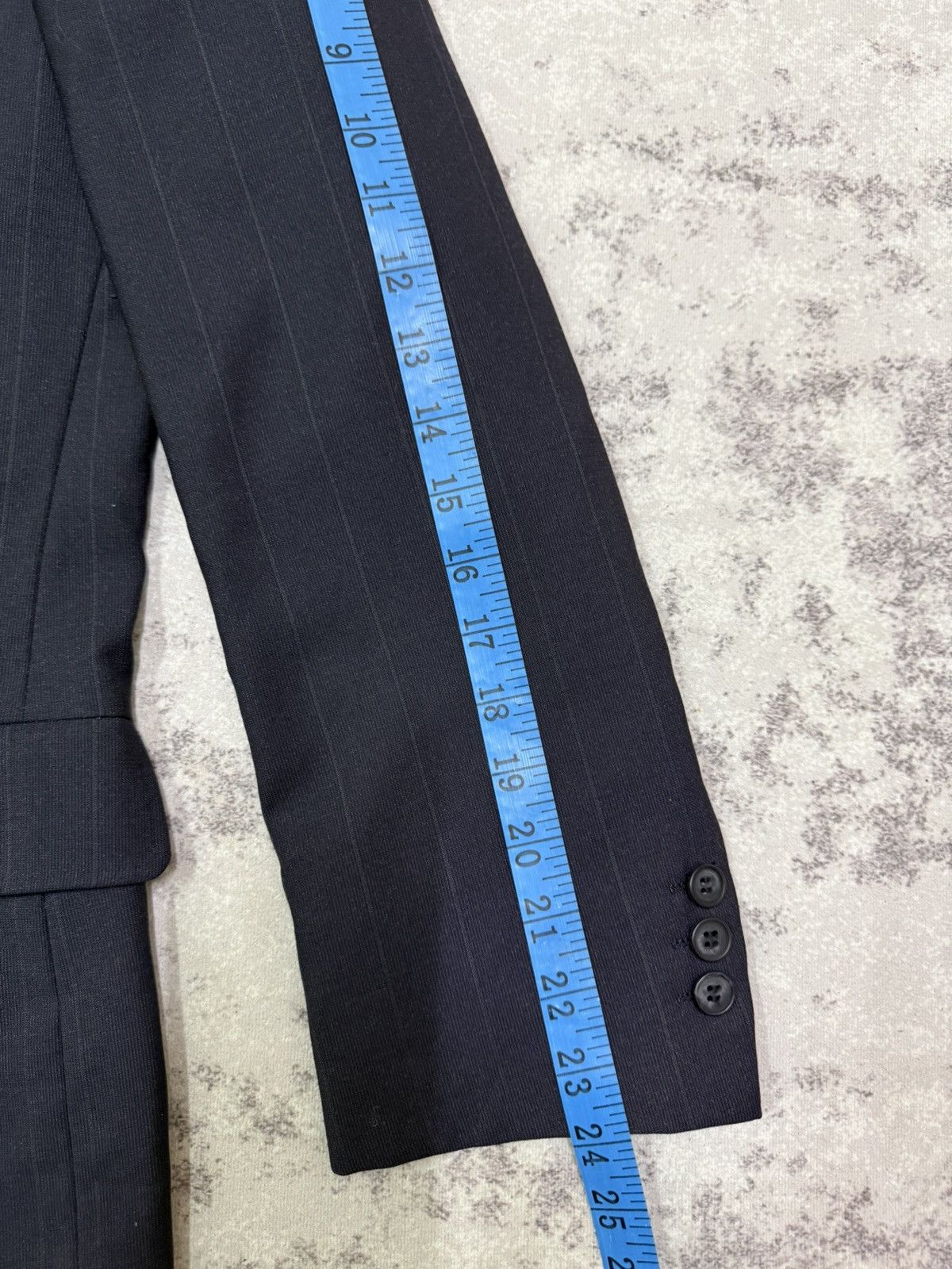 Yohji Yamamoto A.A.R Yohji Yamamoto Durban Dark Blue Stripe Blazzer Size US M / EU 48-50 / 2 - 21 Thumbnail