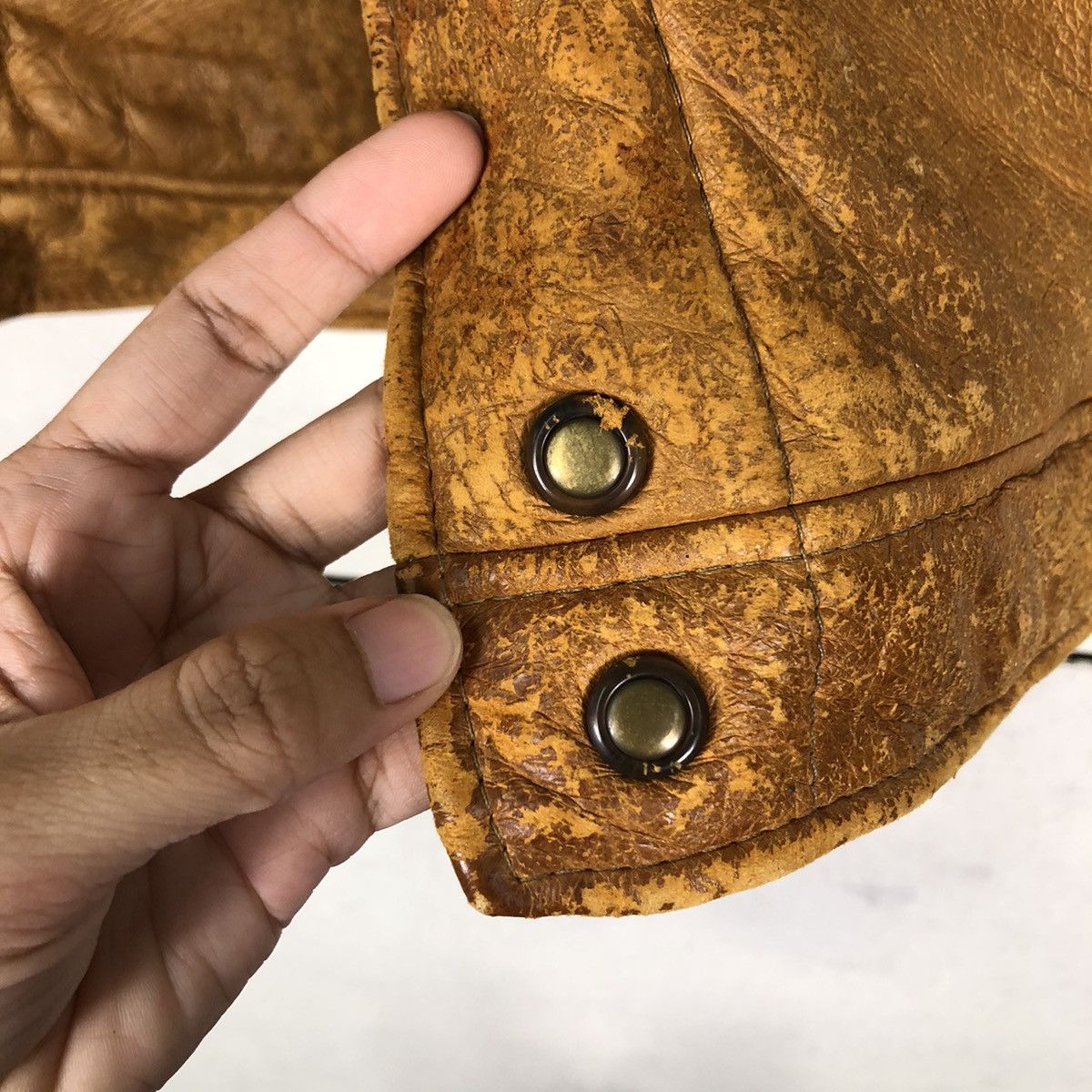 📌Vintage Tank Top Leather Shearling Aotea New Zealand