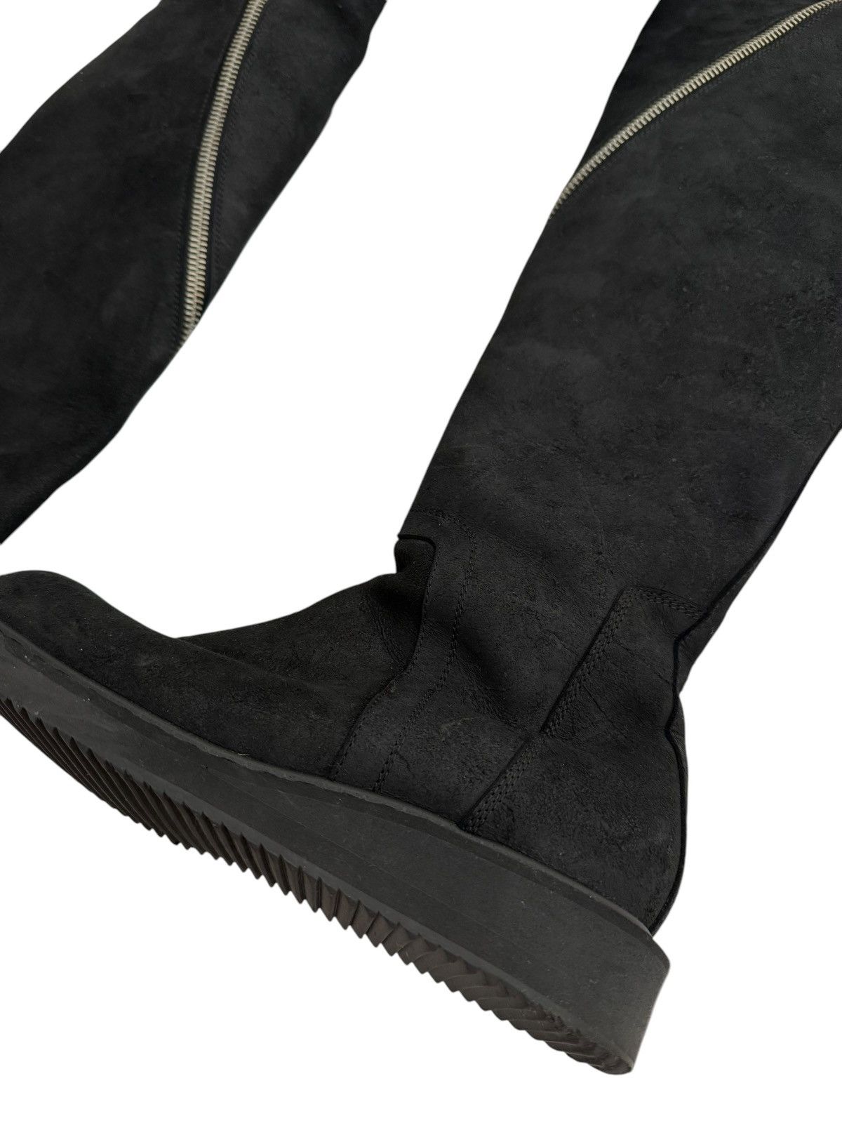 Rick Owens RARE Reverse Leather Limo Spiral Knee High Creeper Boot Size US 9 / EU 42 - 6 Thumbnail
