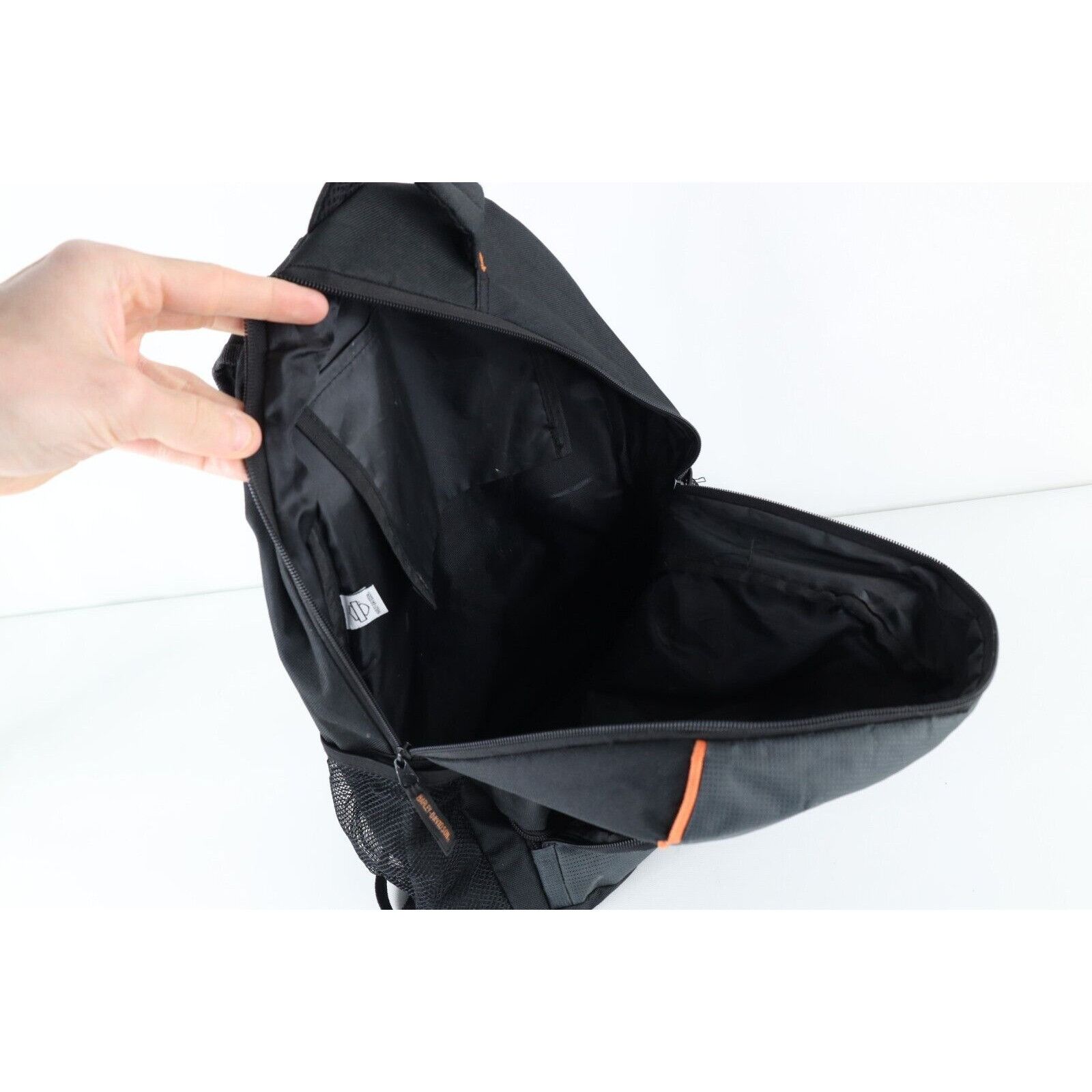 Harley Davidson × Vintage Vintage 90s Distressed Harley Davidson Motorcycle Backpack Size ONE SIZE - 10 Thumbnail
