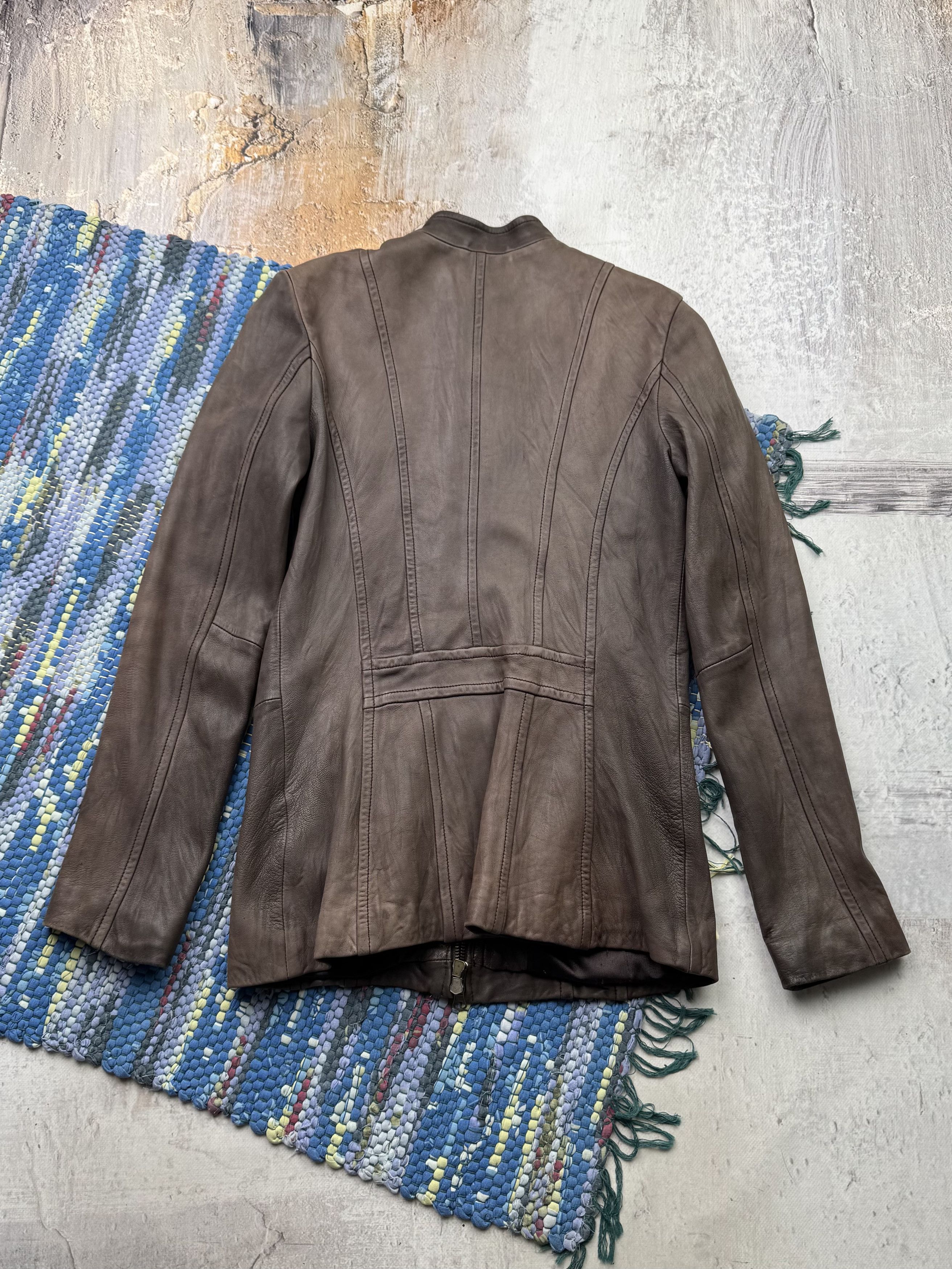 Vintage Vintage Leather Jacket A692D15(339) Size XS / US 0-2 / IT 36-38 - 9 Thumbnail