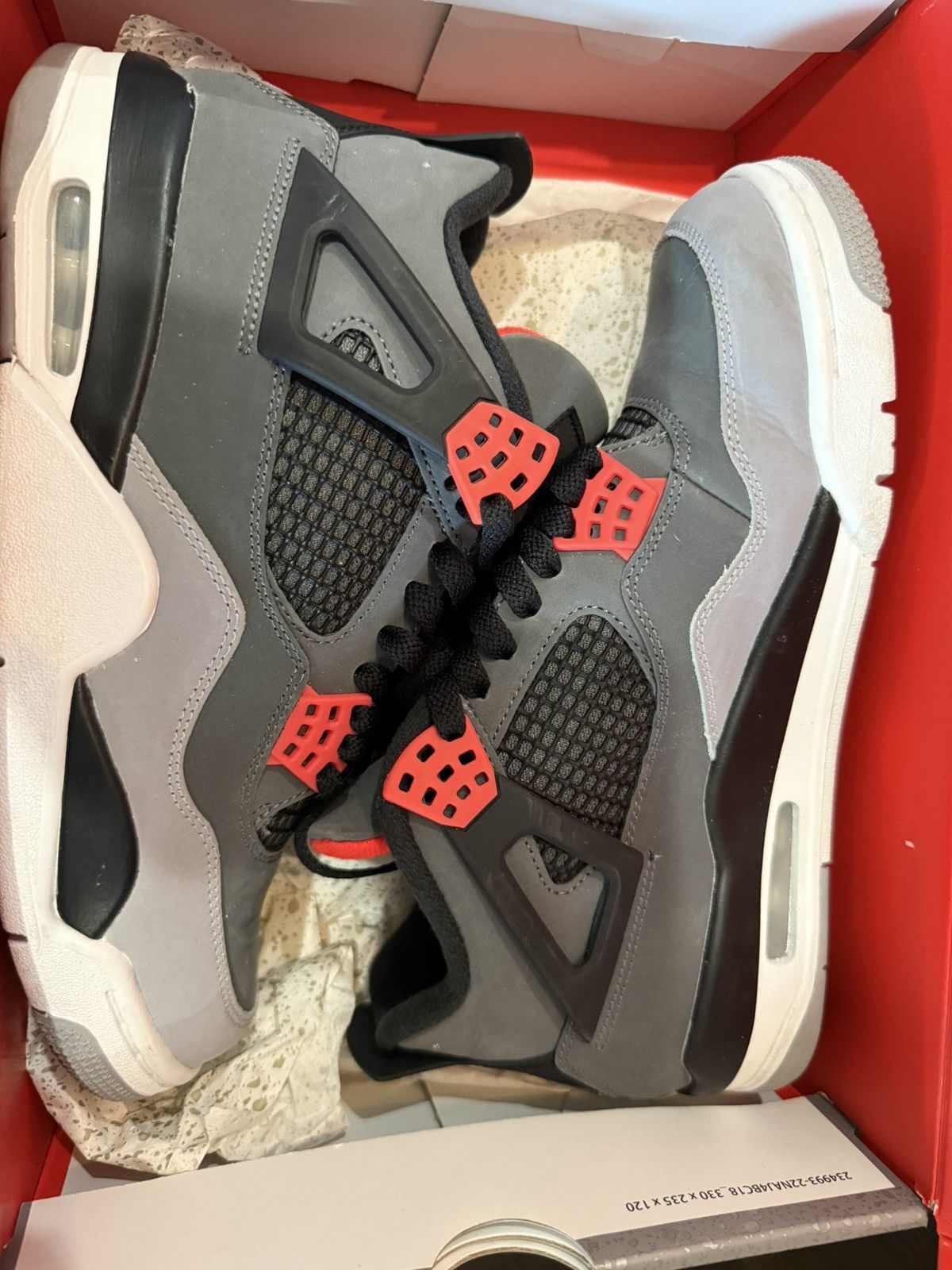 Jordan Brand Nike Air Jordan 4 Retro Infrared Size 8 DH6927-061 Sneakers Size US 8 / EU 41 - 1 Thumbnail