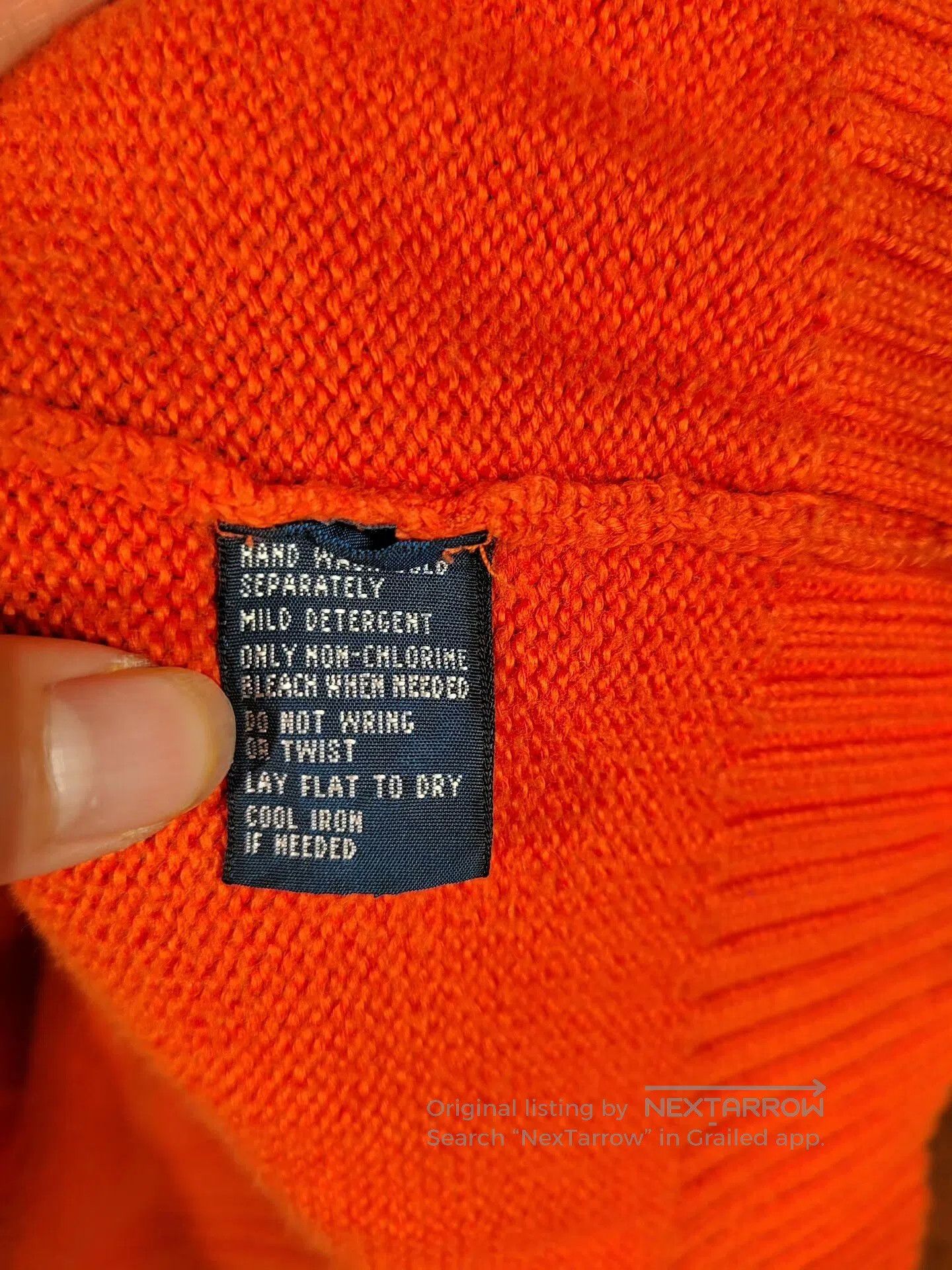Polo Ralph Lauren Polo Ralph Lauren Orange Half-Zip Sweater. Size US L / EU 52-54 / 3 - 3 Thumbnail