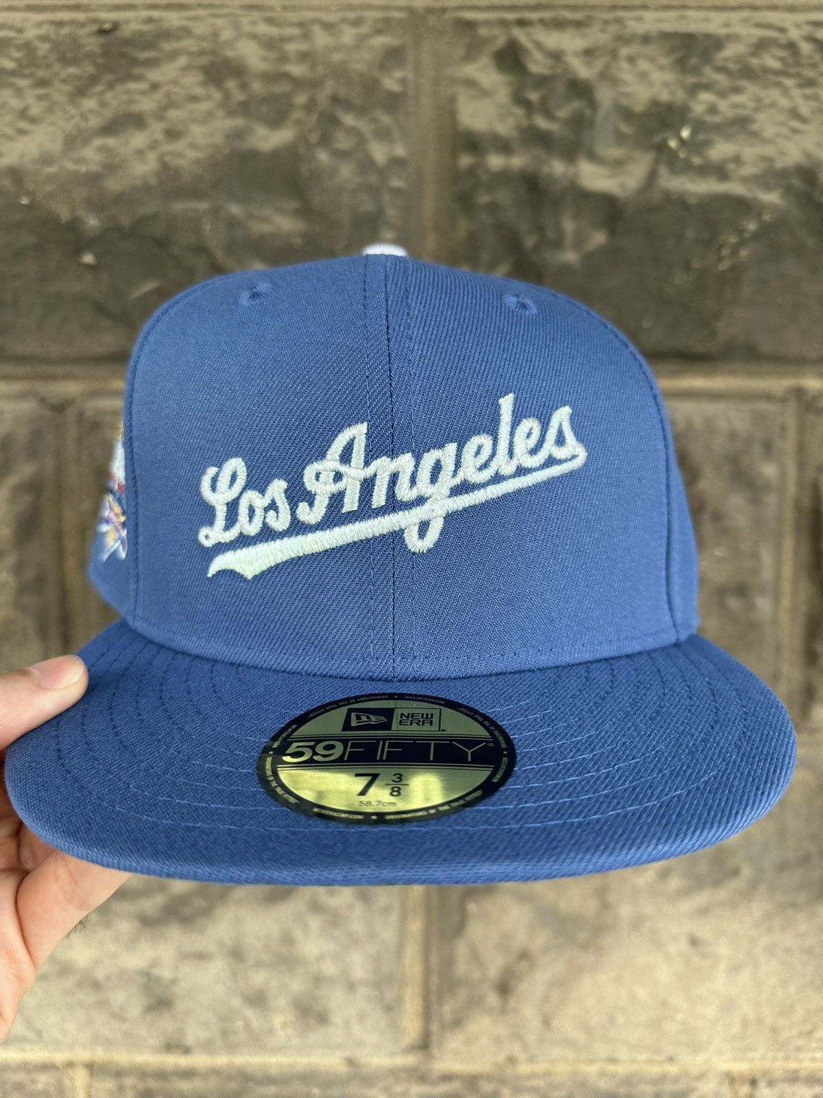 Hat Club 7 3/8 LOS ANGELES DODGERS OLD WEATHERED NEW ERA FITTED CAP Size ONE SIZE - 2 Thumbnail