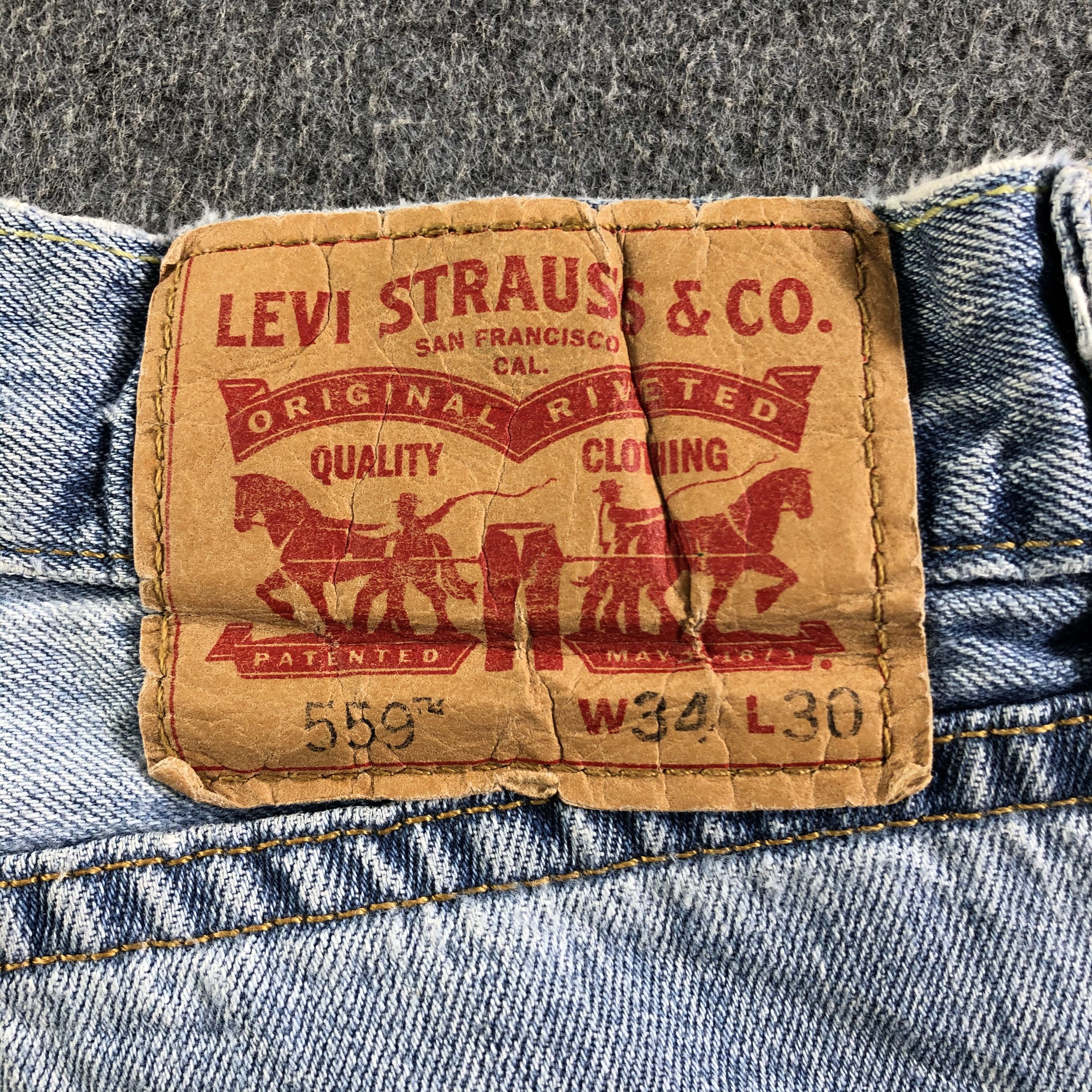 Levi's Vintage Light Wash Levis 559 Jeans-J3526 Size US 36 / EU 52 - 5 Thumbnail