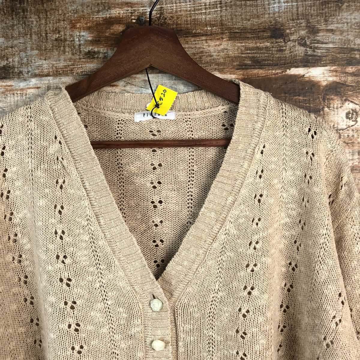 Homespun Knitwear × Japanese Brand × Vintage DL Pinion Brown Cardigan Knitwear #C520 Size M / US 6-8 / IT 42-44 - 4 Thumbnail