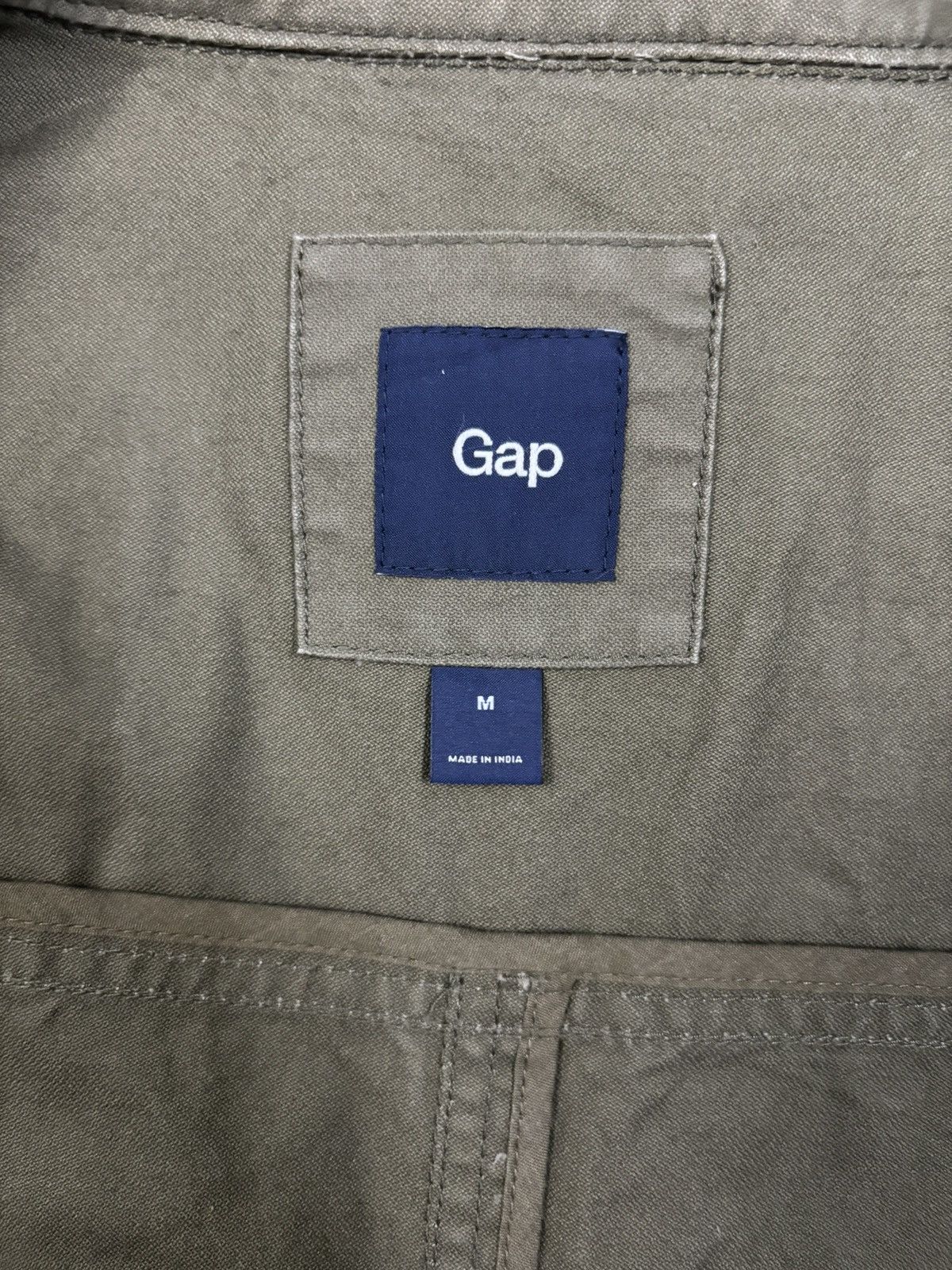 Balenciaga × Gap × Yeezy Vintage Gap Khaki Green Tactical Military Field Jacket Size US M / EU 48-50 / 2 - 18 Thumbnail