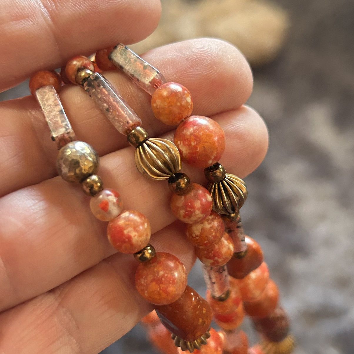 Vintage Vintage Joy S triple strand beaded necklace Size ONE SIZE - 7 Thumbnail