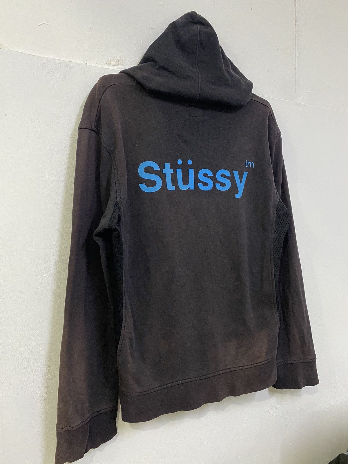 Stussy 💥STUSSY BASIC SPELL OUT SUNFADED HOODIE Size US M / EU 48-50 / 2 - 2 Thumbnail
