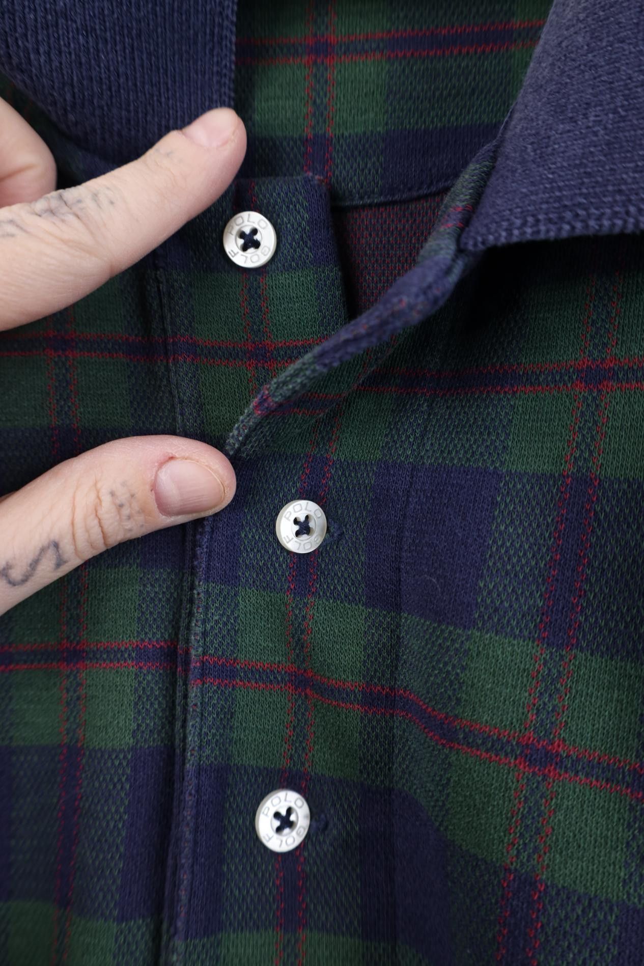 Polo Ralph Lauren Vintage 90s Polo Golf Ralph Lauren Polo Shirt Plaid Cotton Size US XL / EU 56 / 4 - 6 Thumbnail