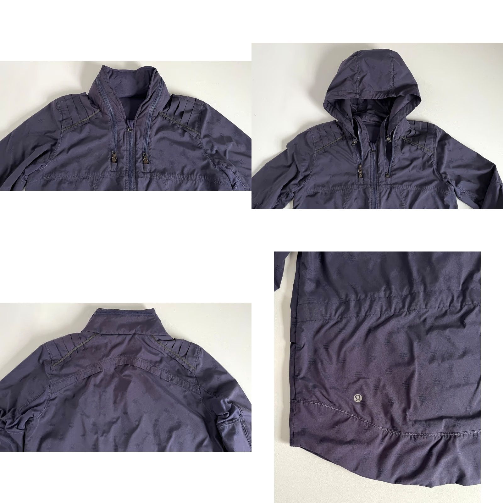 Lululemon Lululemon Women's Spring Forward Jacket Cadet Blue Stripe Dot Sz 6 Windbreaker Size M / US 6-8 / IT 42-44 - 9 Thumbnail