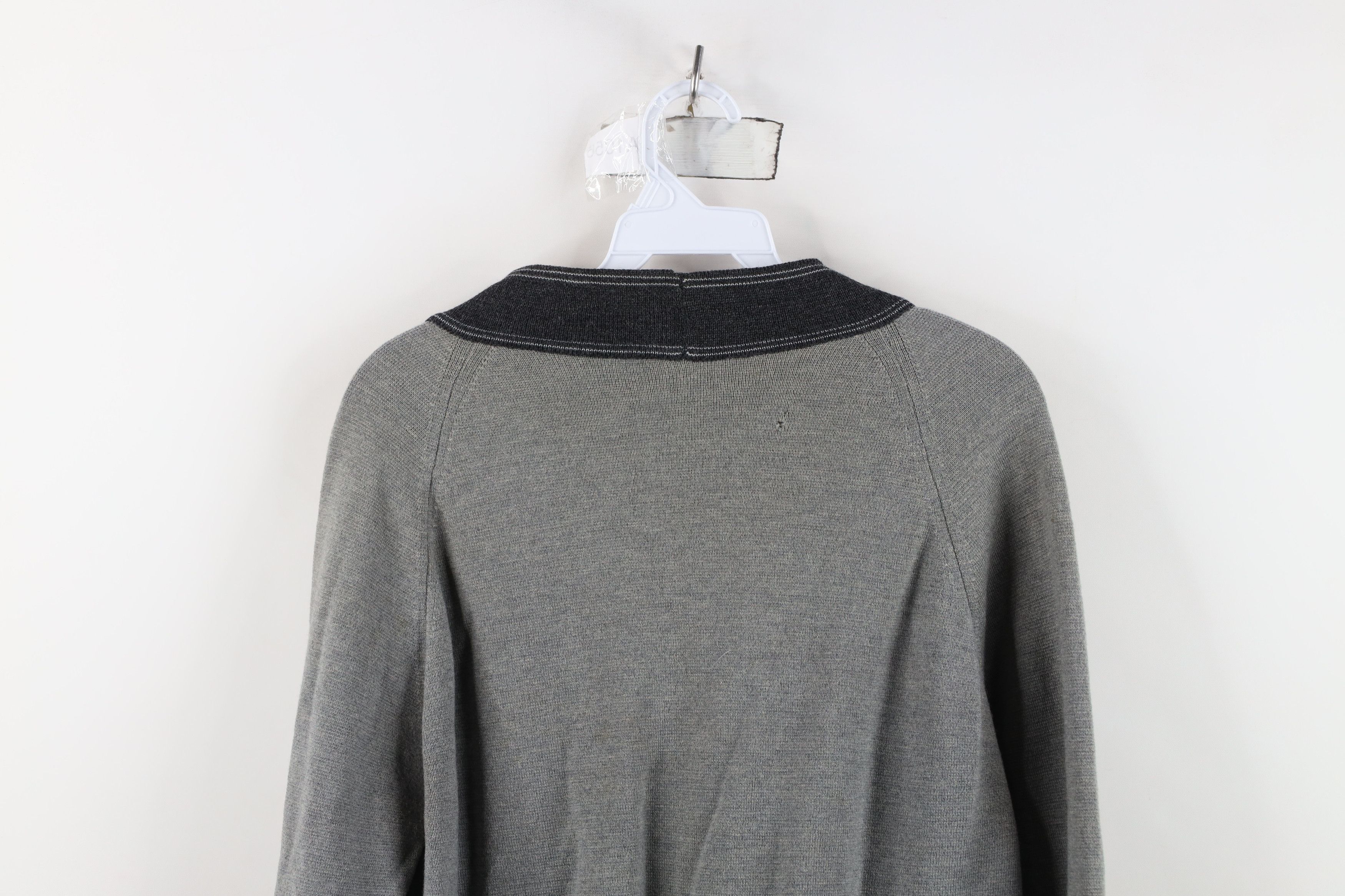 Vintage Vintage 50s Streetwear Wool Knit Cardigan Sweater Gray Size M / US 6-8 / IT 42-44 - 13 Thumbnail