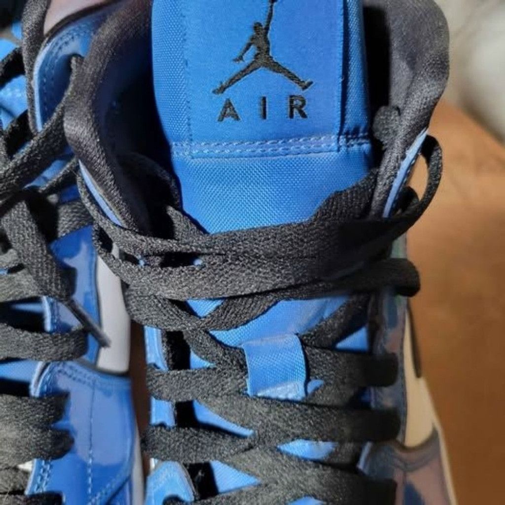 Nike AIR JORDAN 1 MID SE SIGNAL BLUE/BLACK/WHITE Mens Size 10 Size US 10 / EU 43 - 5 Thumbnail